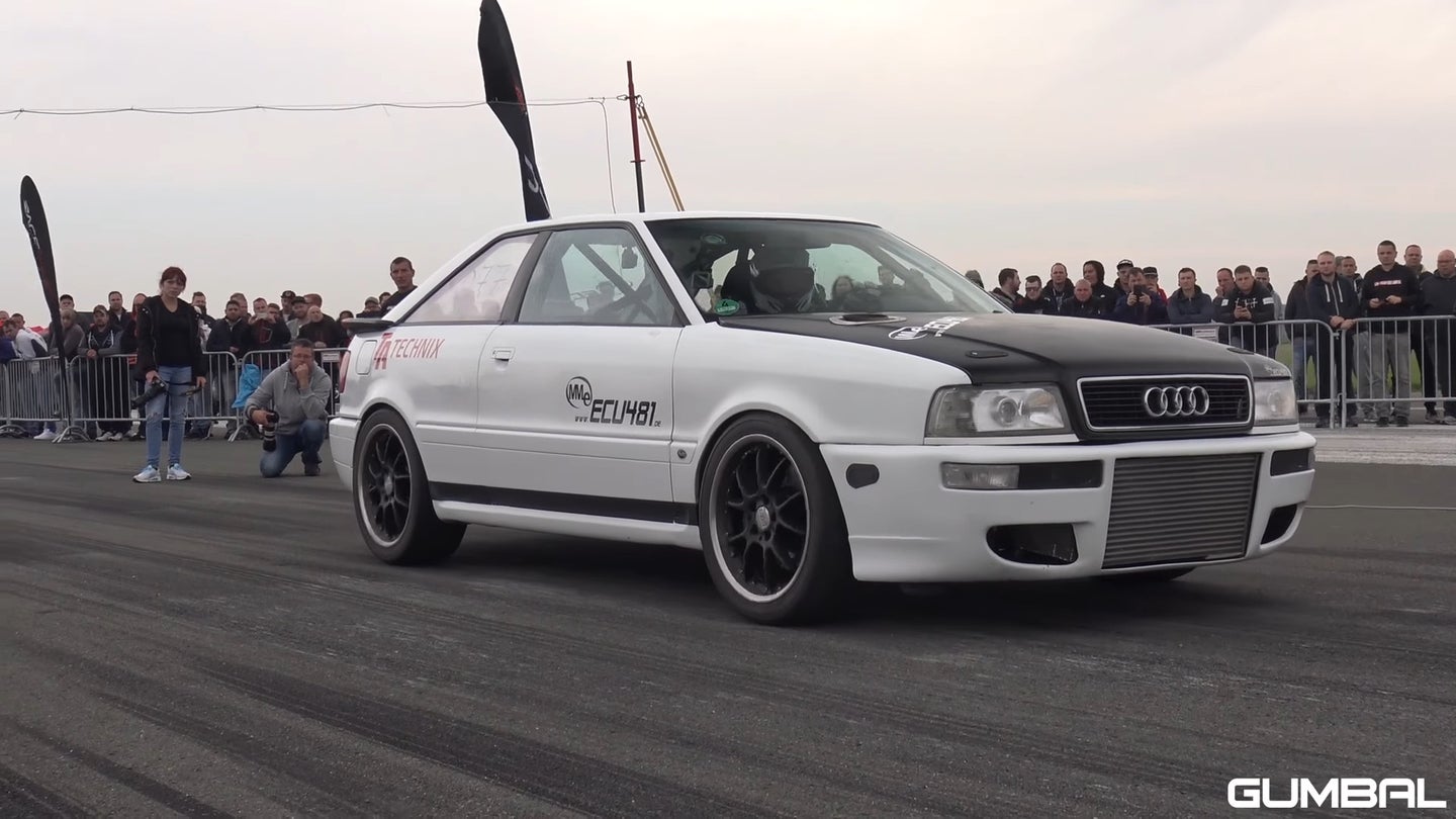 Watch This 1,350-HP Audi S2 Go Like a Bat Out of Hell