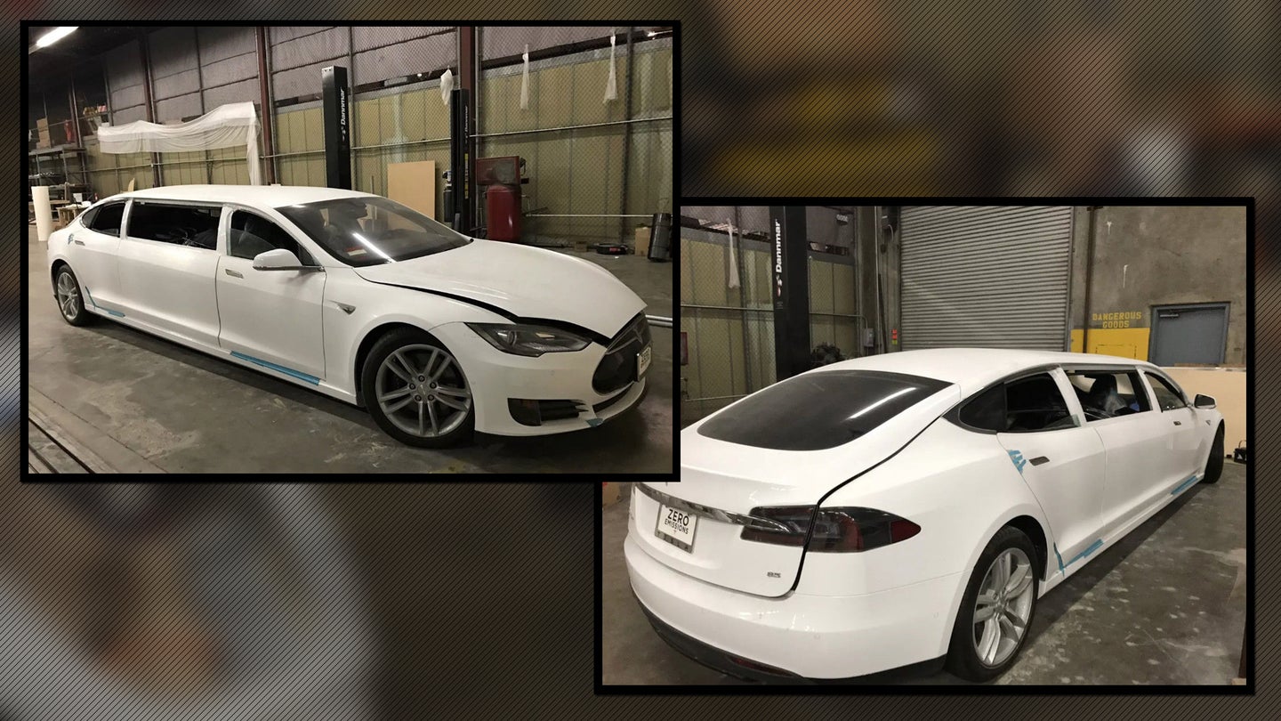 There’s a Tesla Model S Limo for Sale on eBay