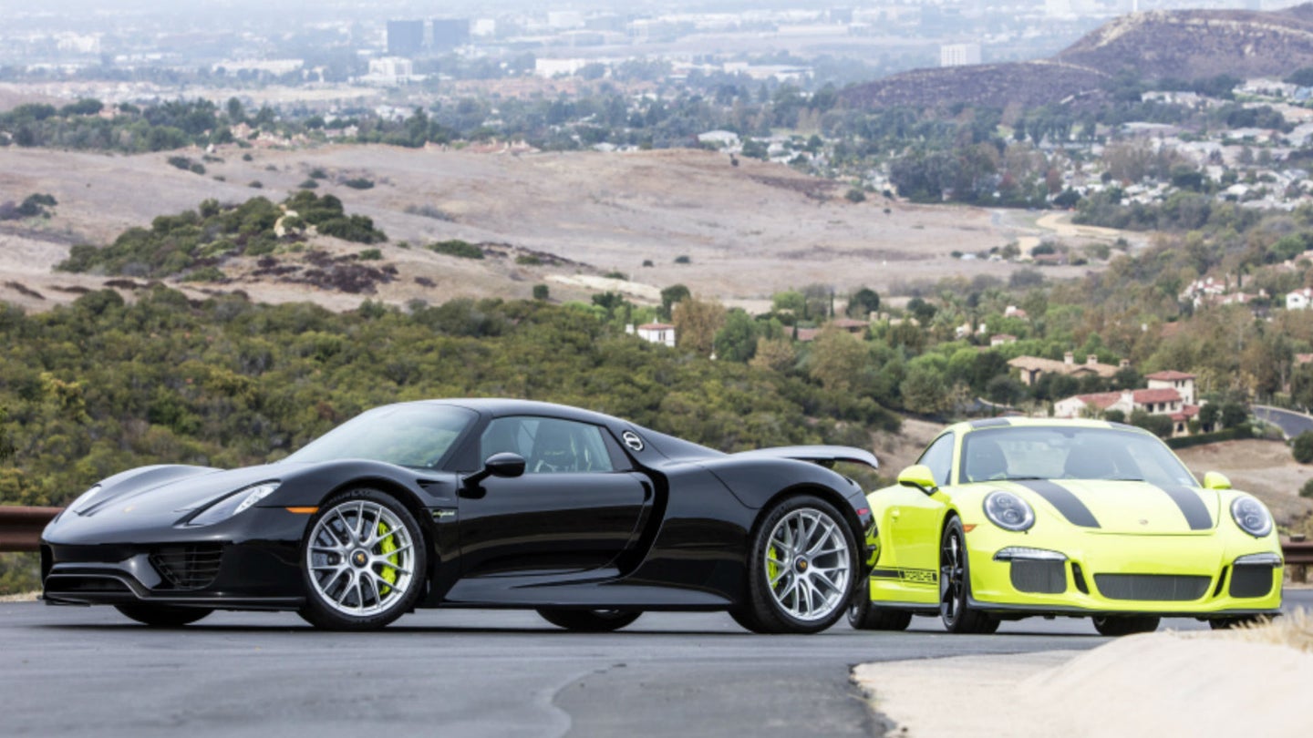 This Porsche 918 Spyder and 911 R Come as a Matching Set