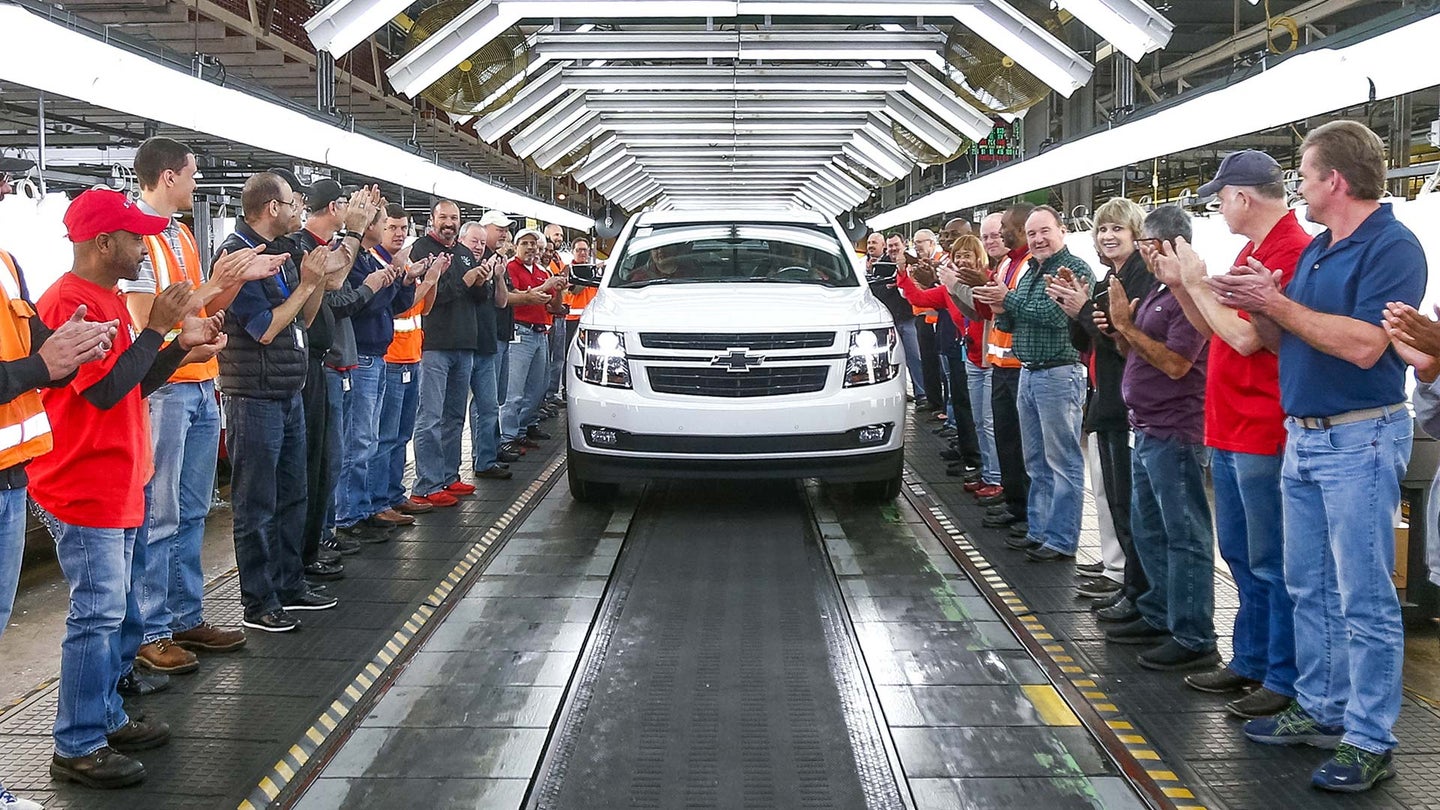 2018 Chevy Tahoe RST marks 11 Millionth GM Vehicle to Be Built At Arlington Assembly Plant