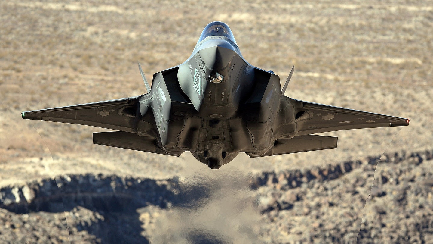 Watch F-35s Do A Spectacular Low-Level Flyby Over Photographers At Star Wars Canyon