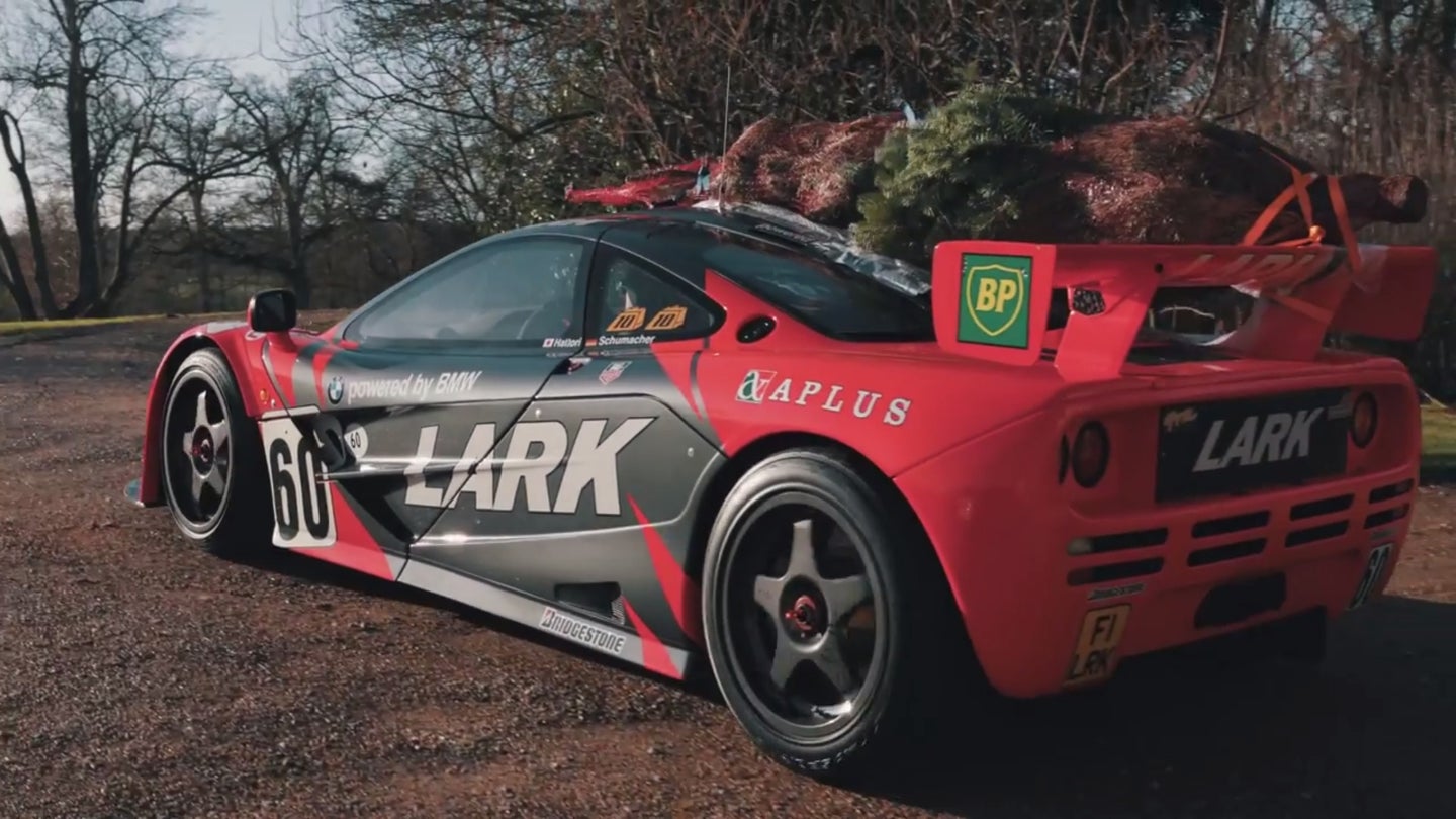 The Best Way to Get Your Christmas Tree Is With a McLaren F1 GTR