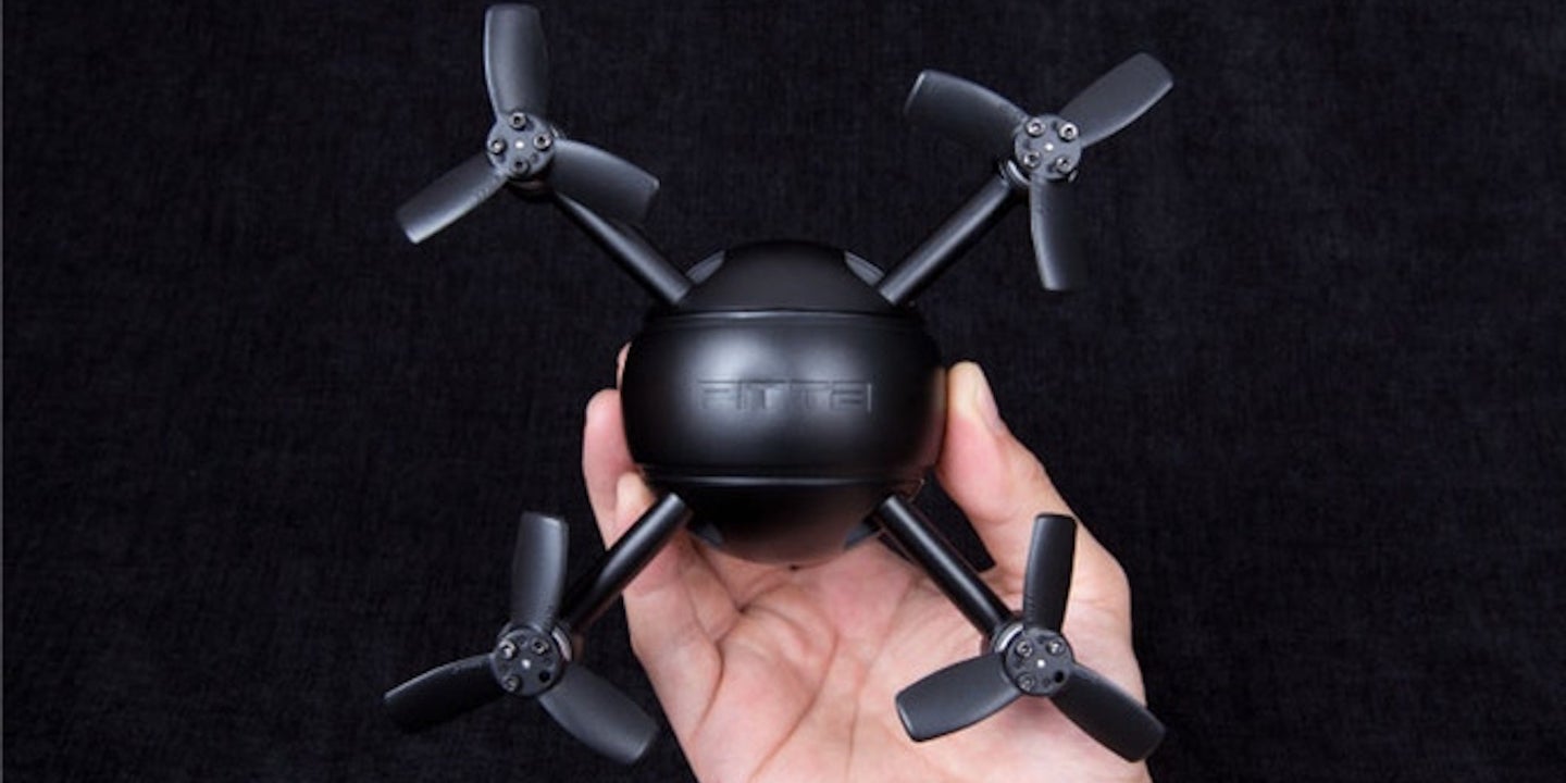 The PITTA is 3 in 1: Drone, Handheld Action-Cam, and Security Camera