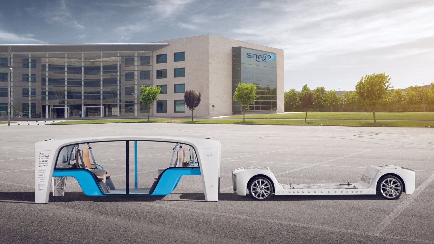 Rinspeed Snap Concept Is an Autonomous Electric Box on Wheels