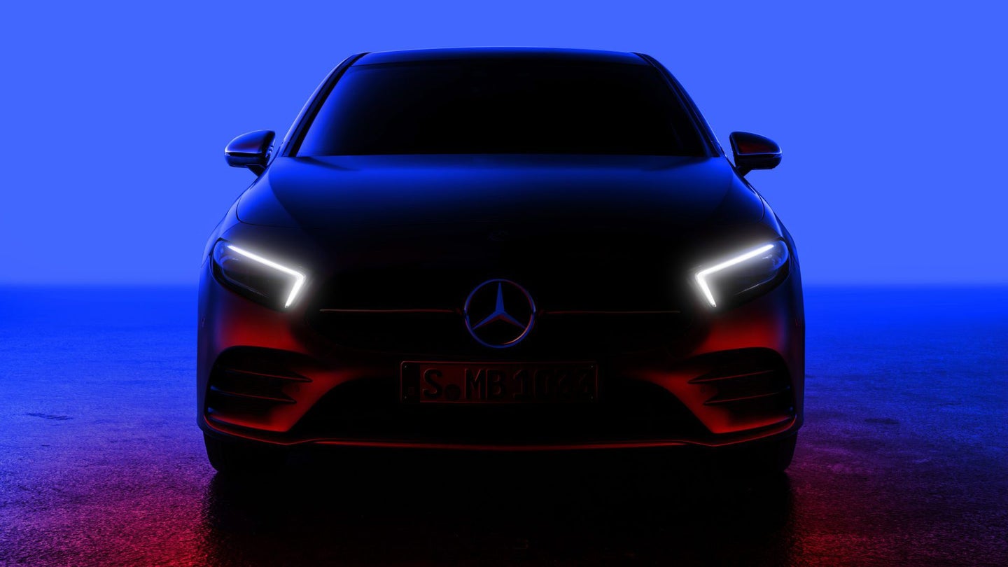 Mercedes-Benz Teases Redesigned A-Class Ahead of February Debut