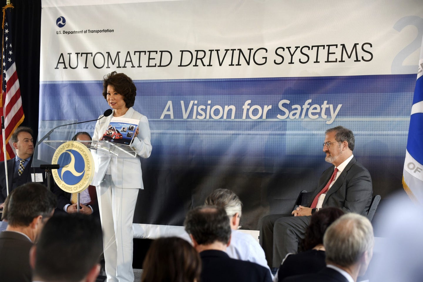 Chao Says Revised Fed Guidelines on Self-Driving Cars Are Coming