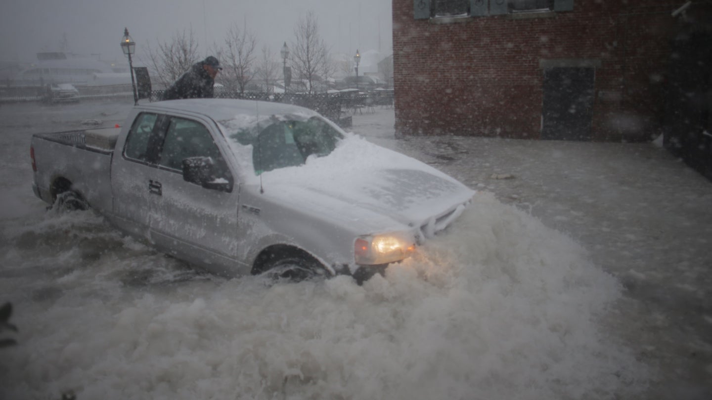 &#8216;Bomb Cyclone&#8217; Grayson Floods Boston Area Roads