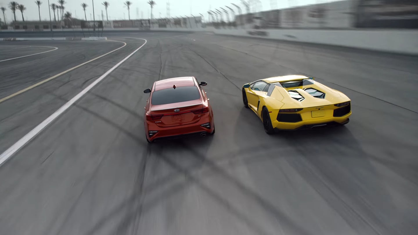Hilarious Kia Ad Compares the 2019 Forte to a Lamborghini Aventador