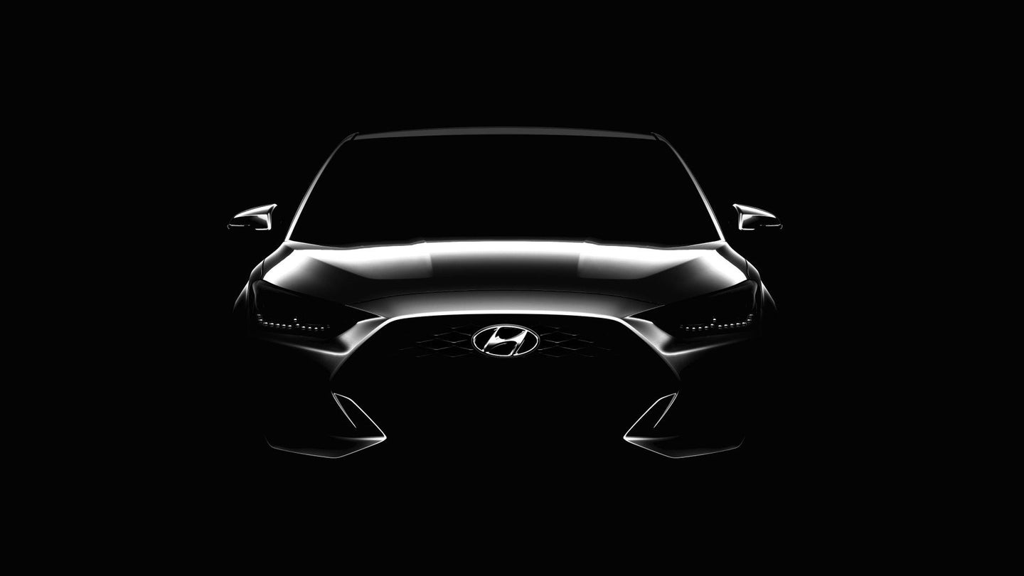 Hyundai Teases the New Veloster Ahead of Detroit Debut