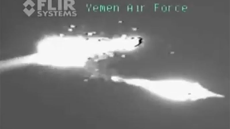 Houthi Rebels Release FLIR Video Showing Shoot Down of Saudi F-15S Over Yemen (Updated)