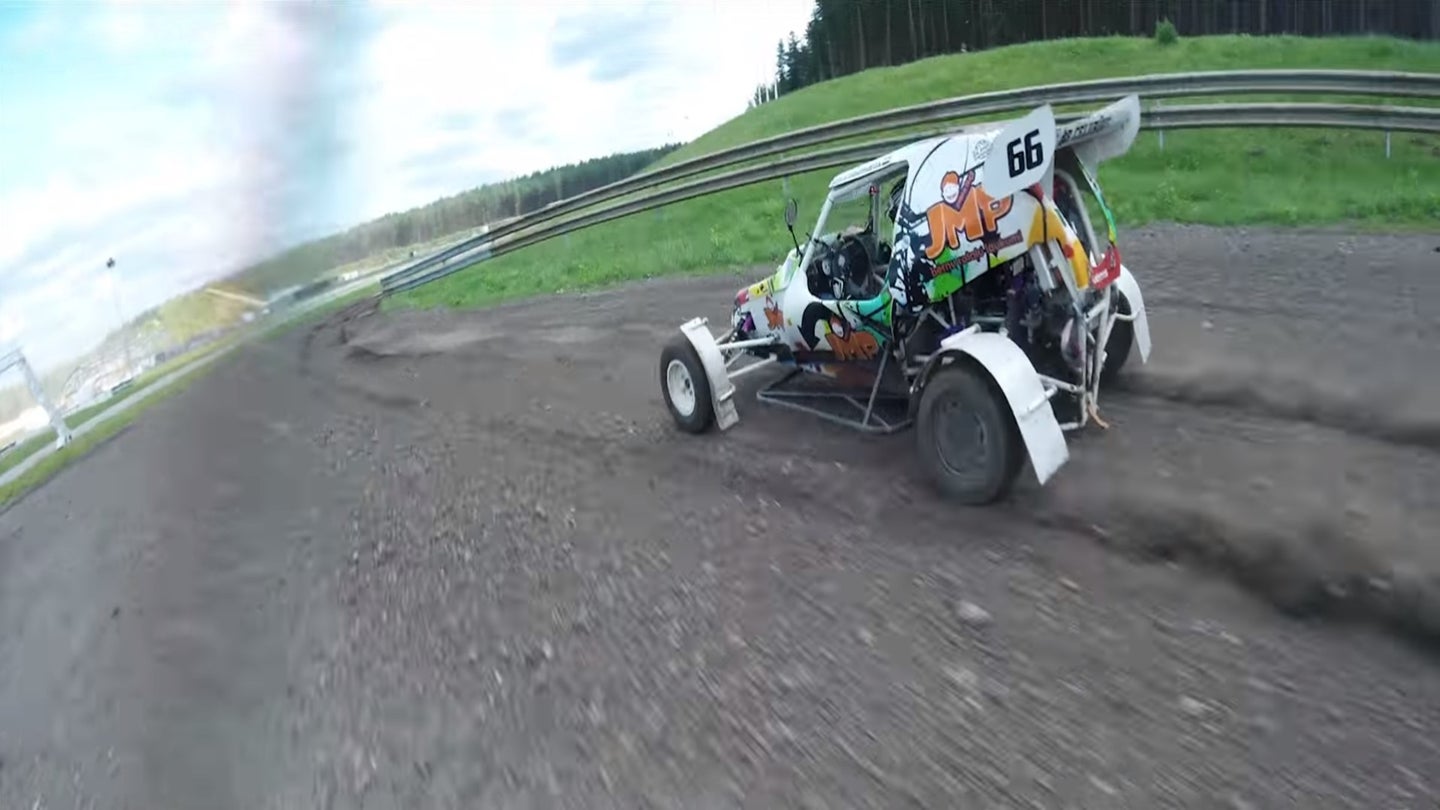 Watch Latvian Rally Driver Janis Baumanis Race High-Speed Drones in a Buggy
