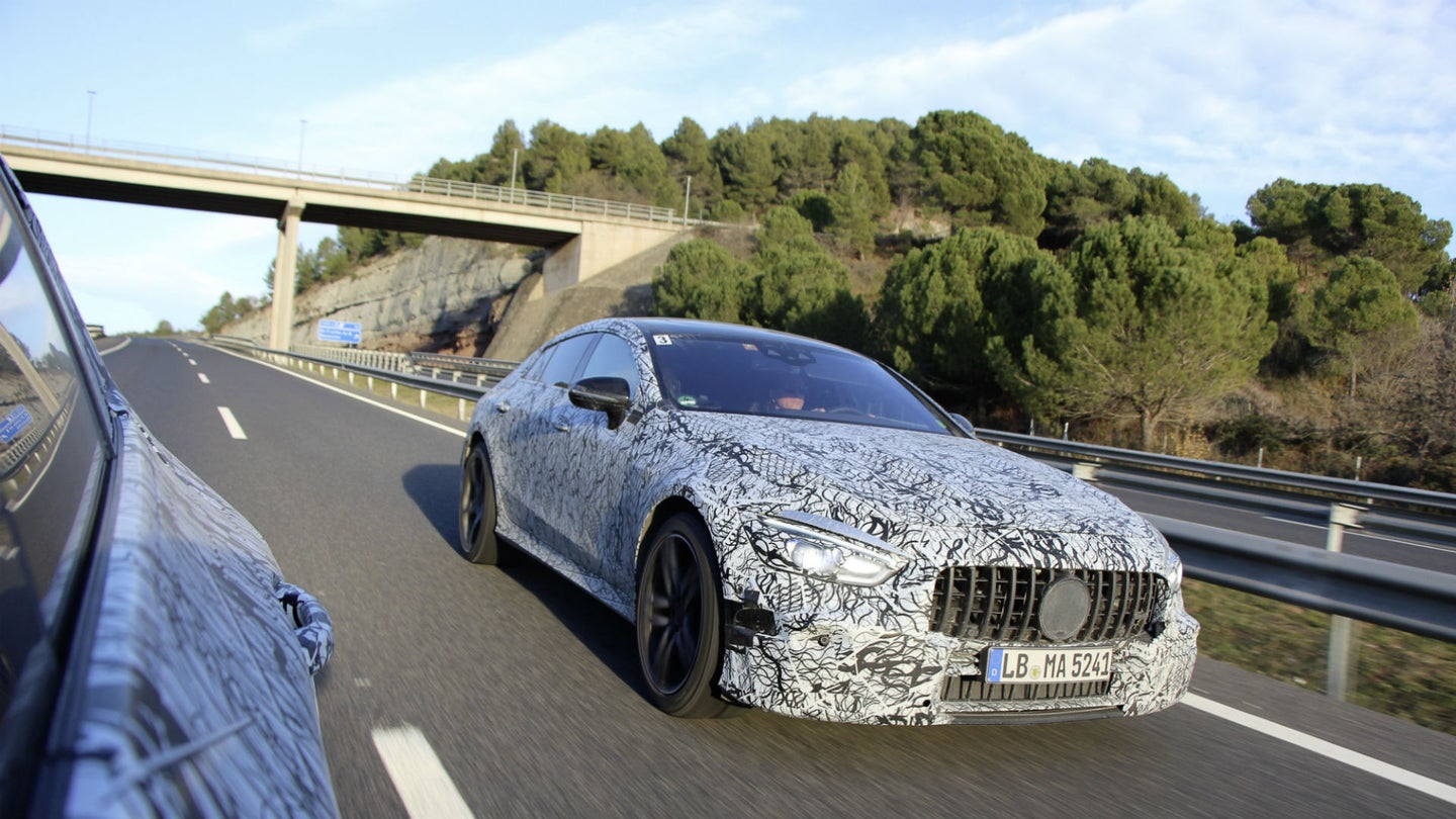 Mercedes-AMG GT Four-Door Coupe Teased Ahead of Geneva Motor Show Debut