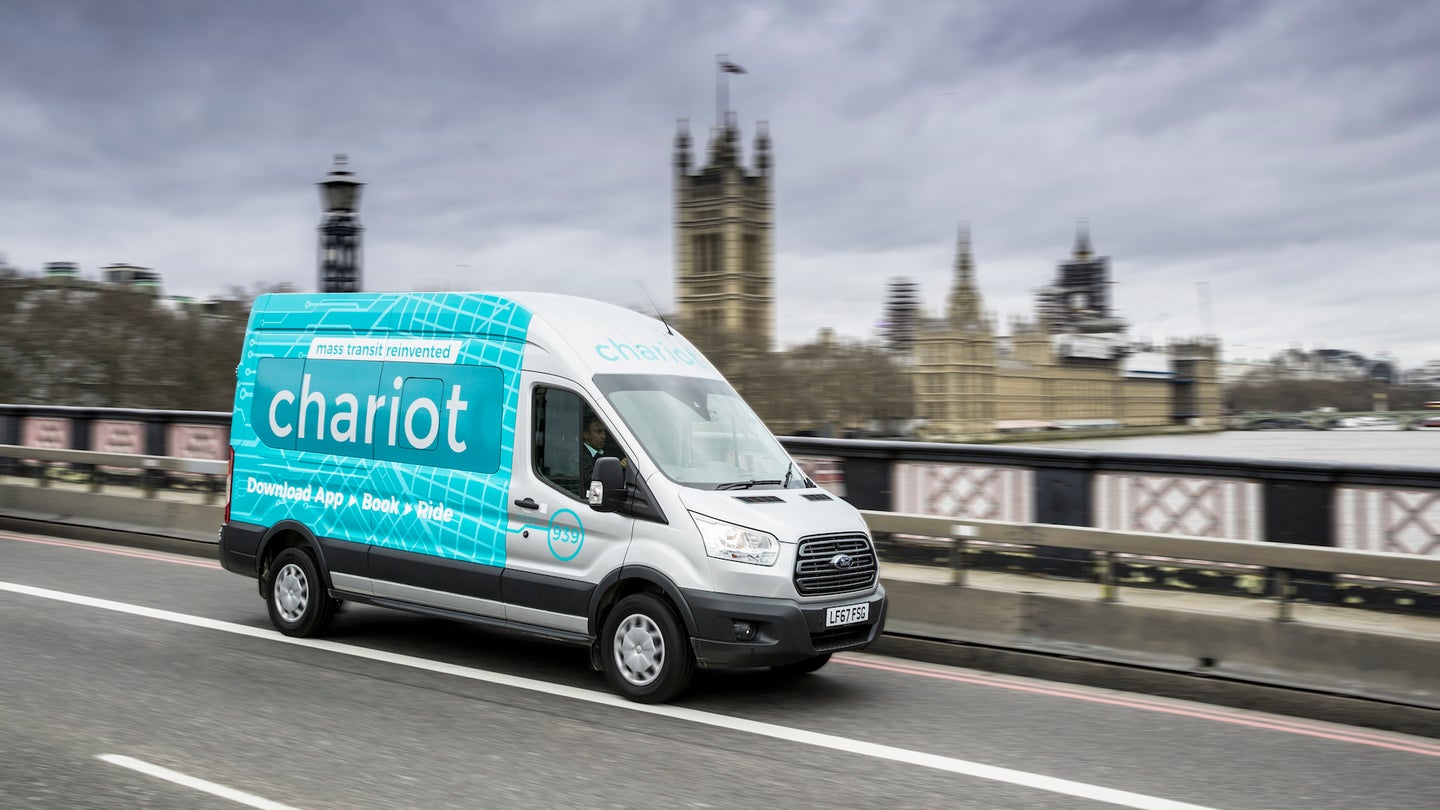 Ford’s Chariot Shuttle Service Begins Operating in Europe