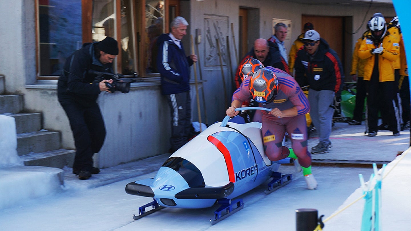 Hyundai Challenges BMW in Olympic Bobsleigh Racing