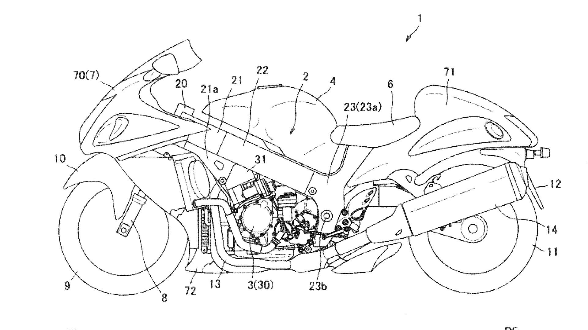 Suzuki Patents Suggest Semi-Automatic Hayabusa Transmission