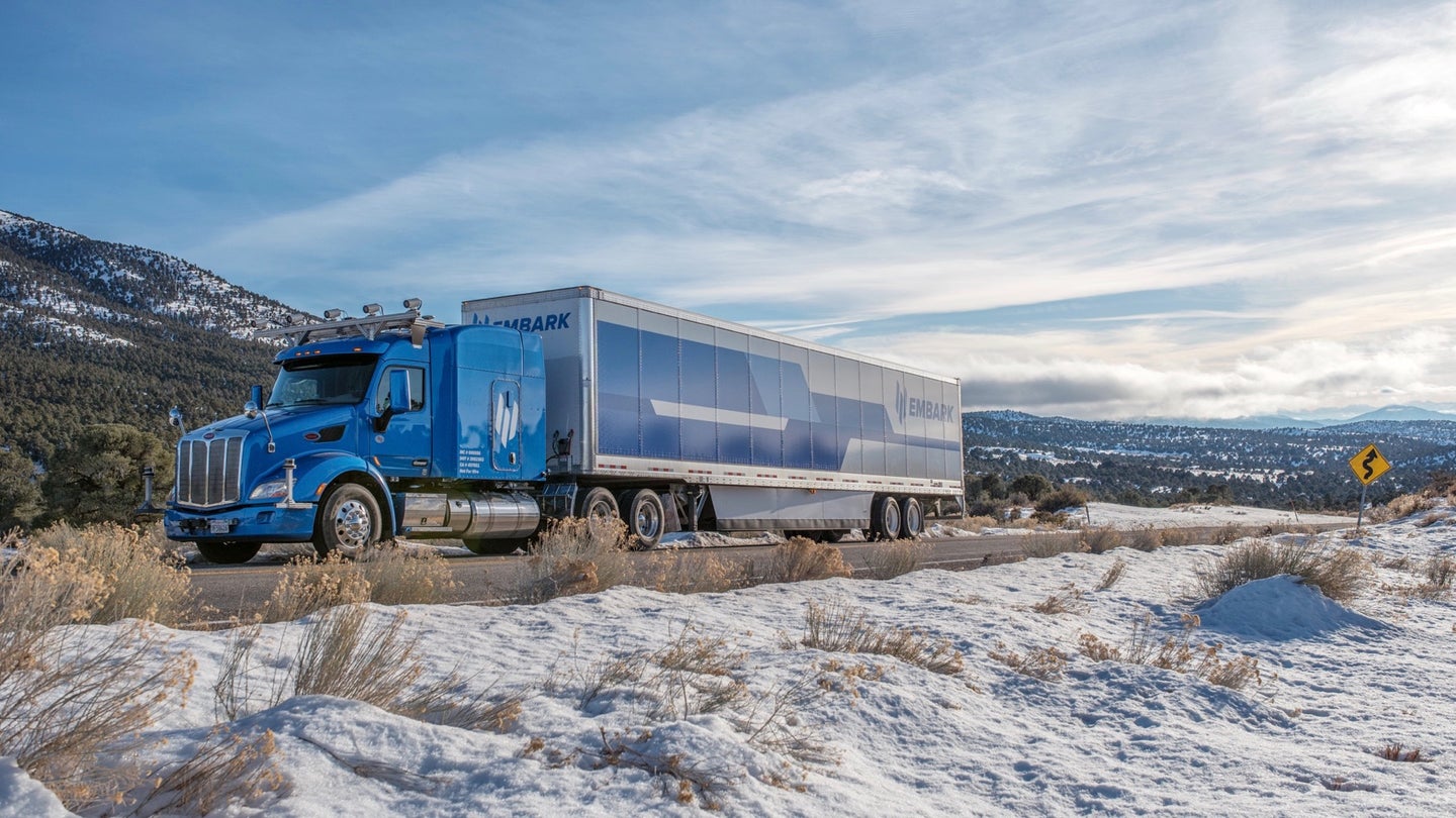 Embark Semi-Autonomous Truck Drives From California to Florida