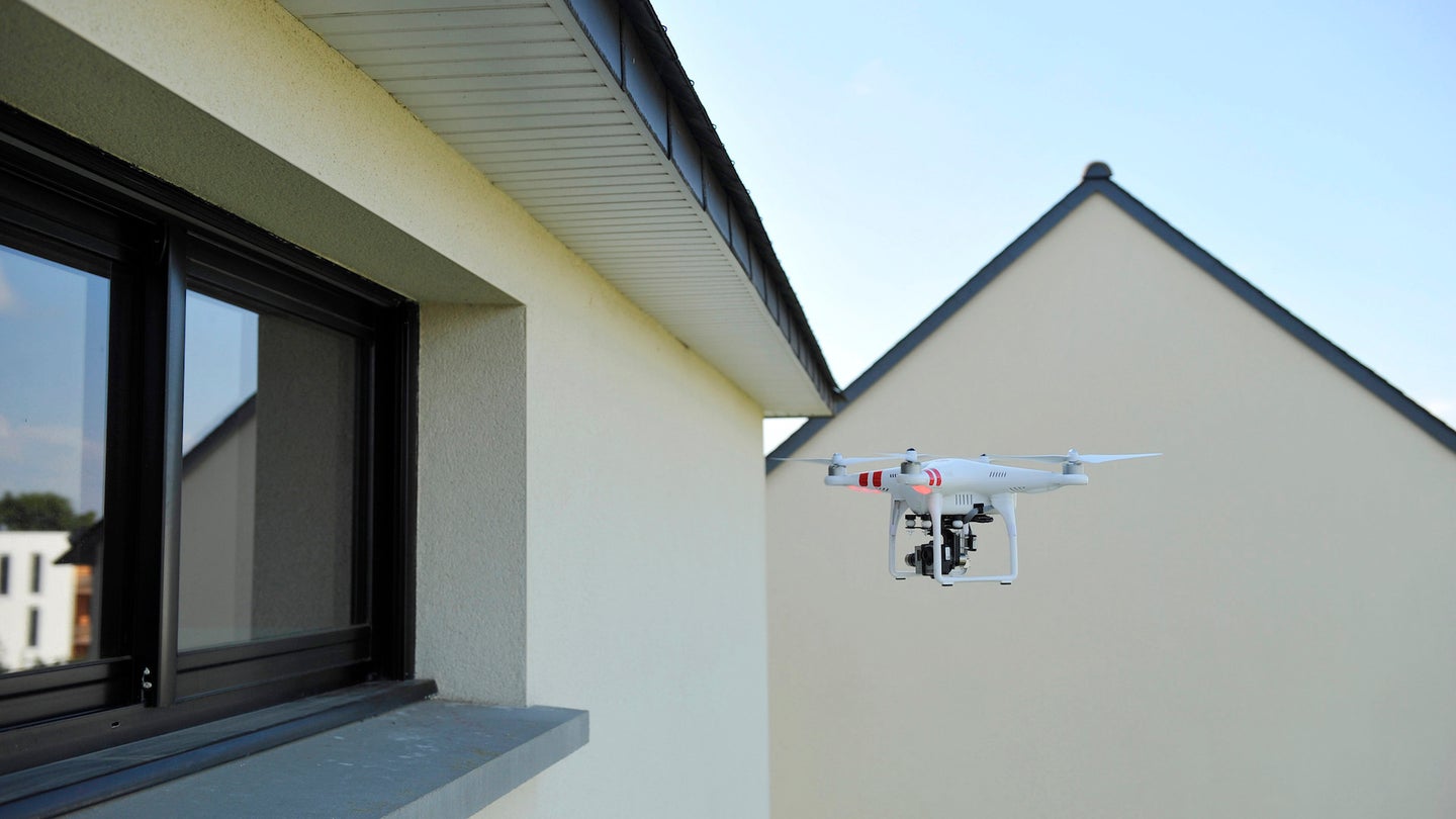 Woman Confronted by Peeping Drone Outside Bedroom Window