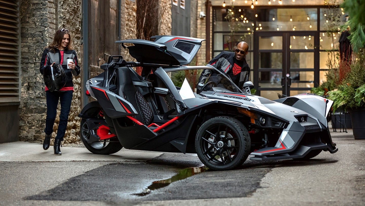 Get $1,000 Allowance on Trade-In Motorcycle or Sand Rail for Polaris Slingshot