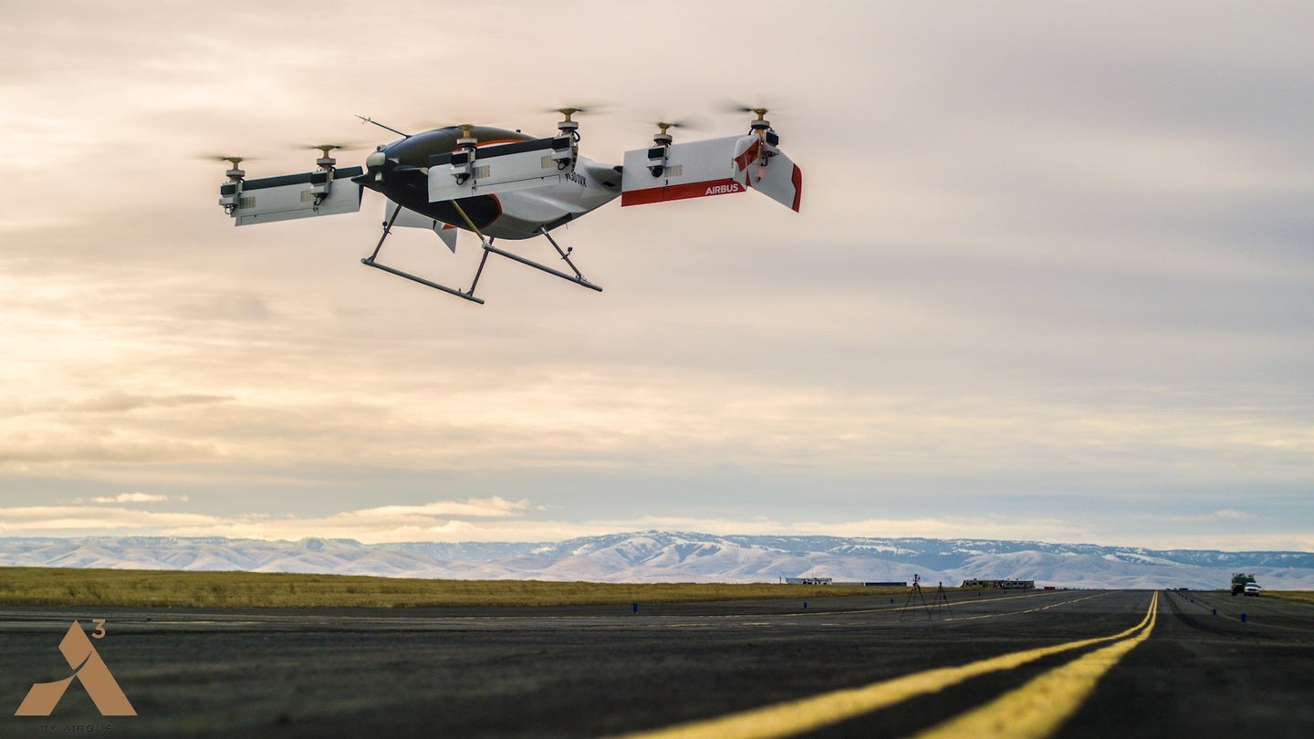 First Test Flight of Airbus Vahana Passenger Drone a Success