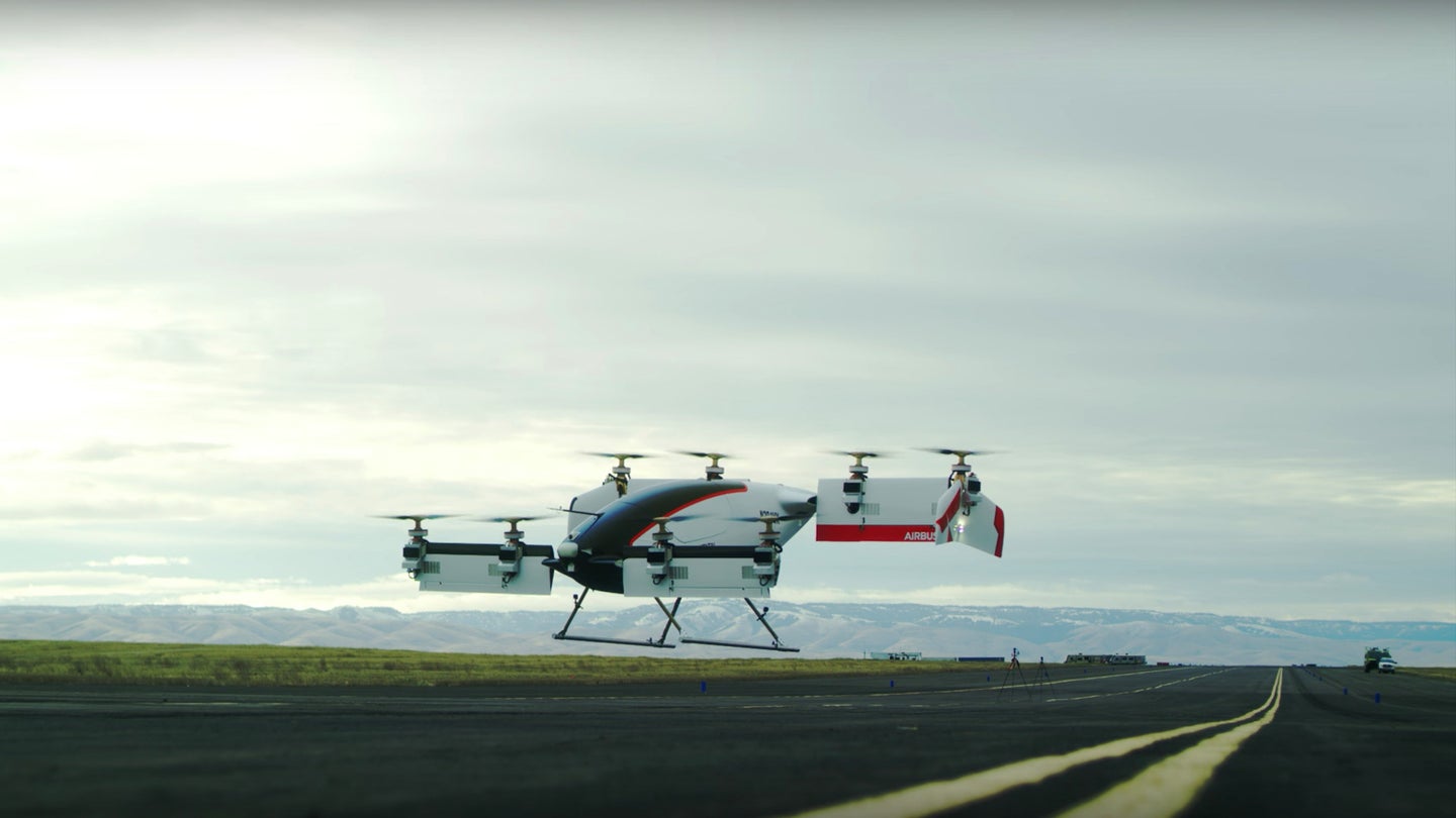 Watch the Airbus Vahana Passenger Drone Take Off