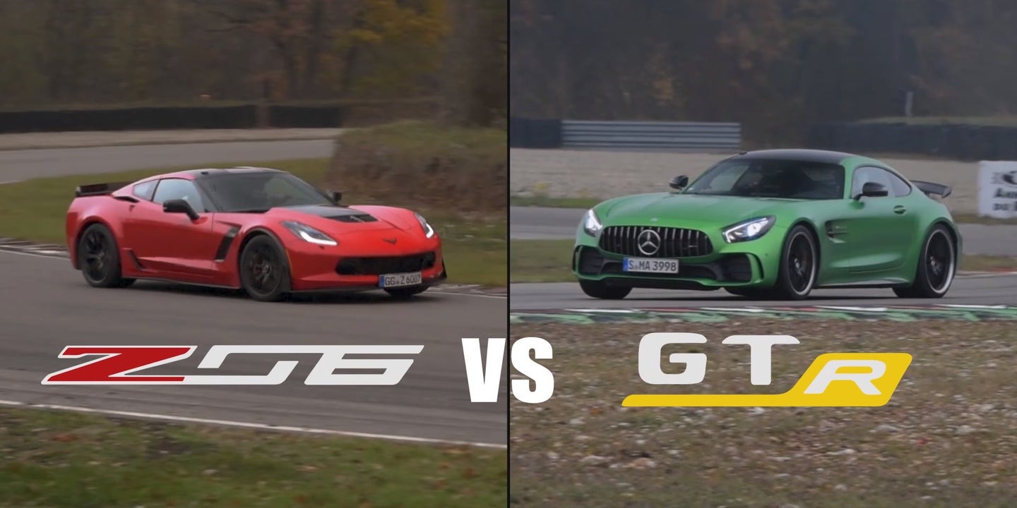 Here’s Proof a Chevrolet Corvette Z06 Can Hold Its Own Against a Mercedes-AMG GT R