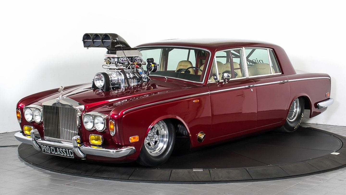 This Blown Rolls-Royce Silver Shadow Hot Rod Is a Modern American Revolution