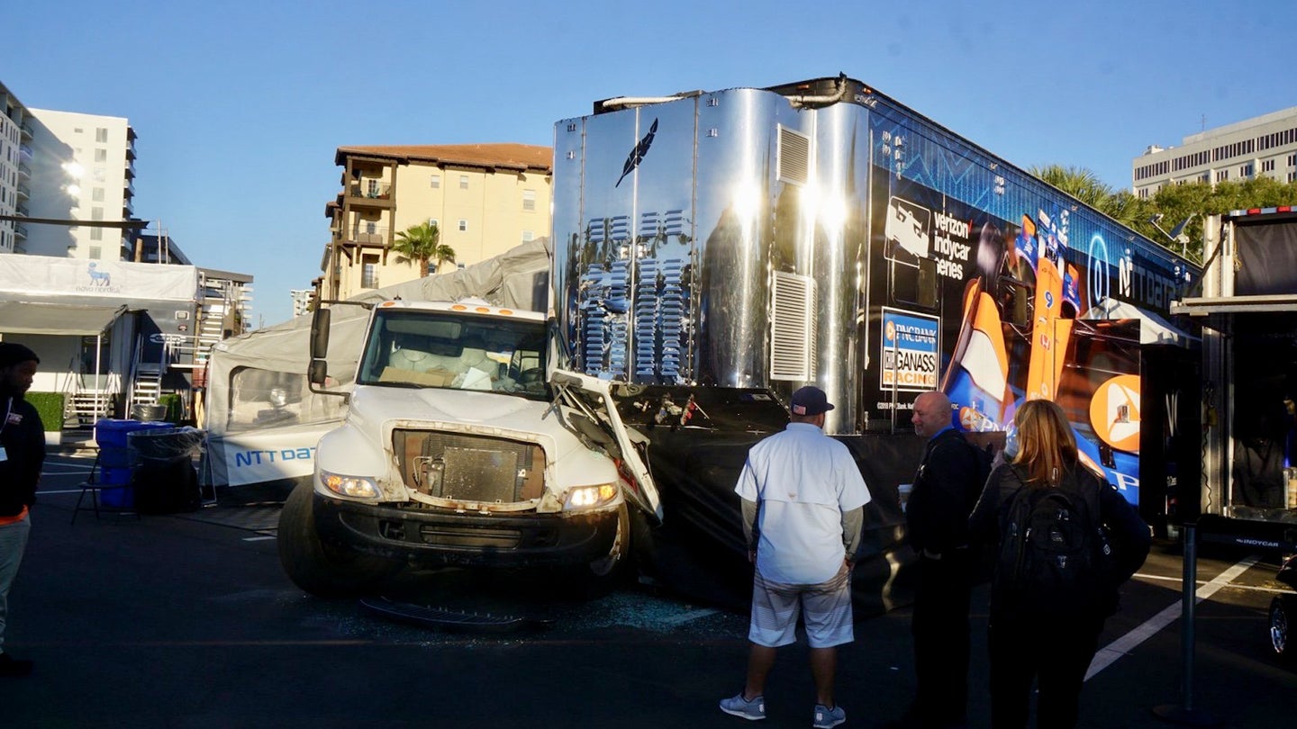 IndyCar’s Chip Ganassi Motorhome Involved in ‘Crappy’ Collision
