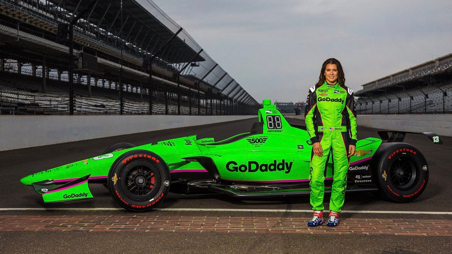 Danica Patrick Unveils GoDaddy IndyCar for the 2018 Indy 500 Race