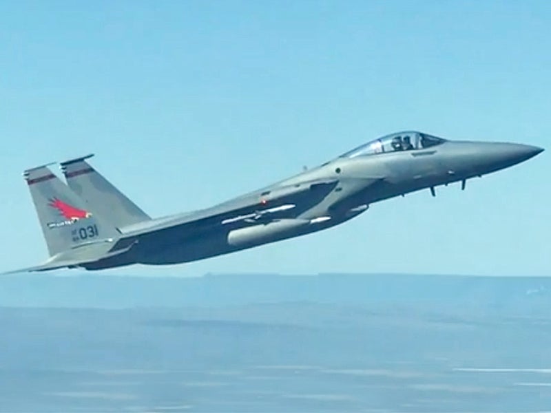 This Is What It Looks Like When You Get Intercepted By An F-15C Eagle