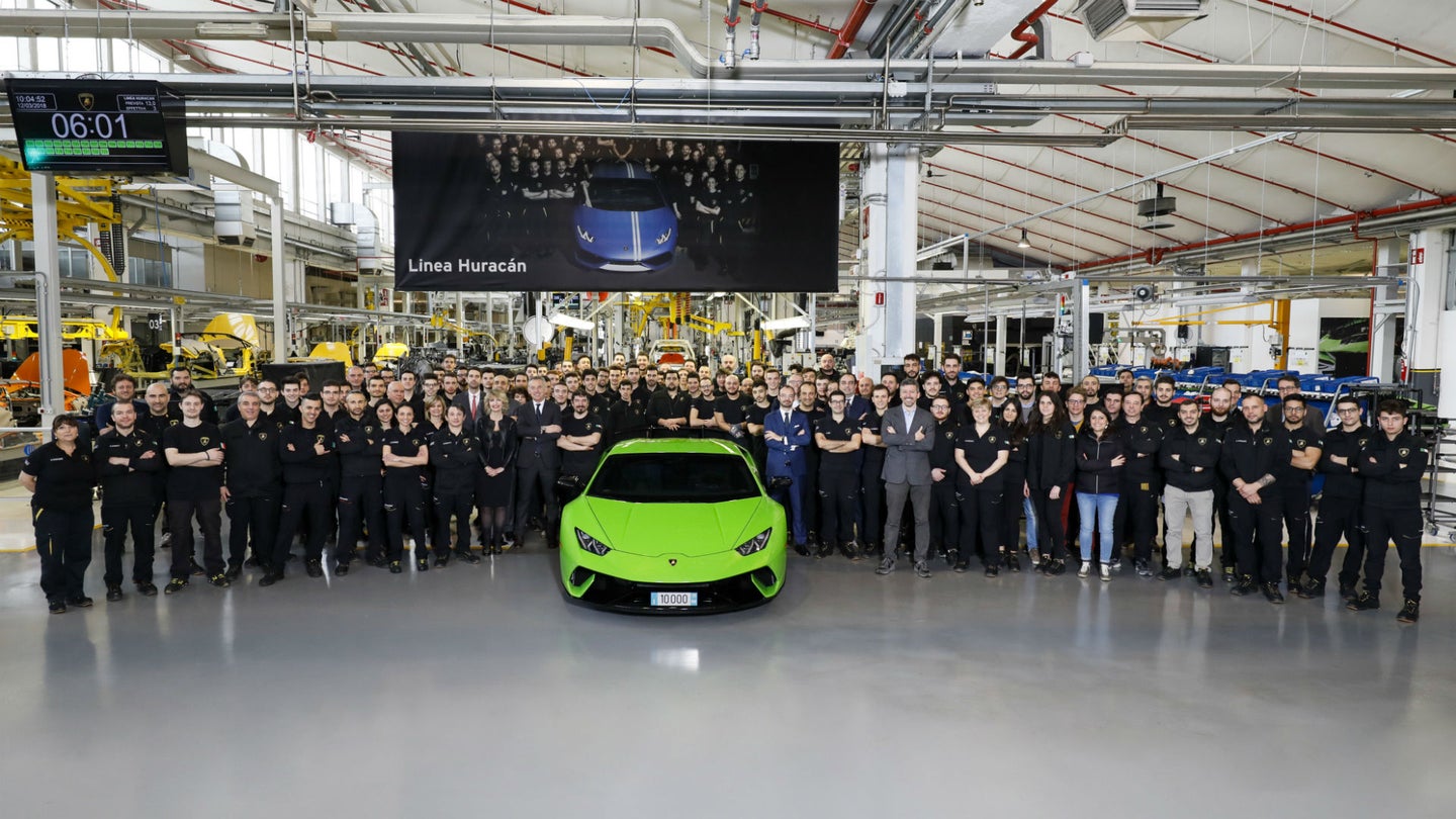 Lamborghini Produced 10,000 Huracáns in Just Four Years