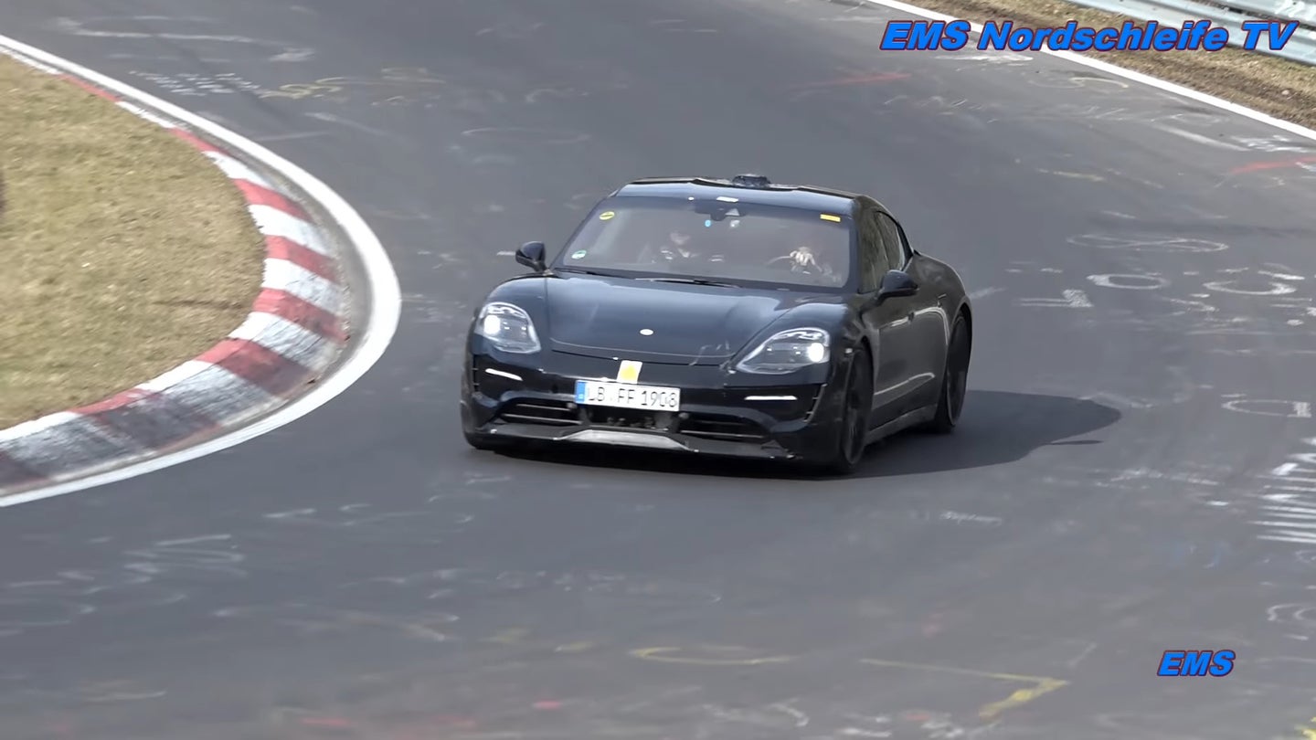 Watch Porsche Mission E and Mercedes-AMG GT 4-Door Coupe Get Thrashed at the Nurburgring