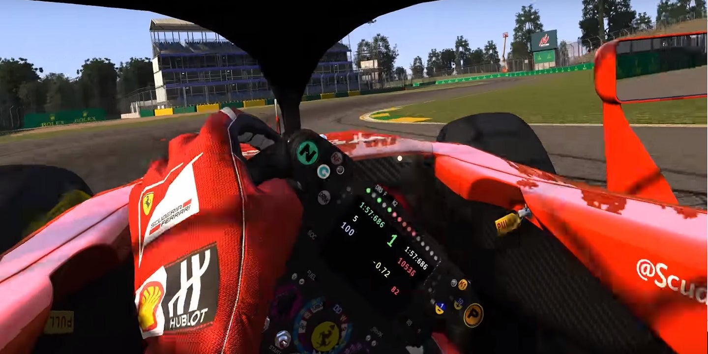 Ex-Formula 1 Driver Stefan Johansson Tests Virtual F1 Car With New Halo Device