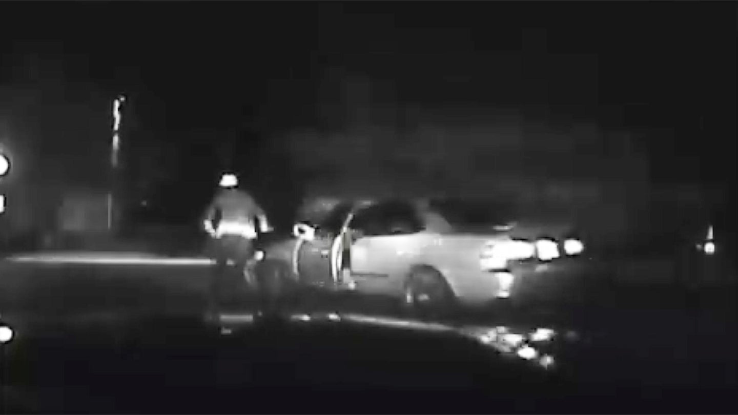 Suspected Drunk Driver Manages to Run Himself Over While Fleeing Police