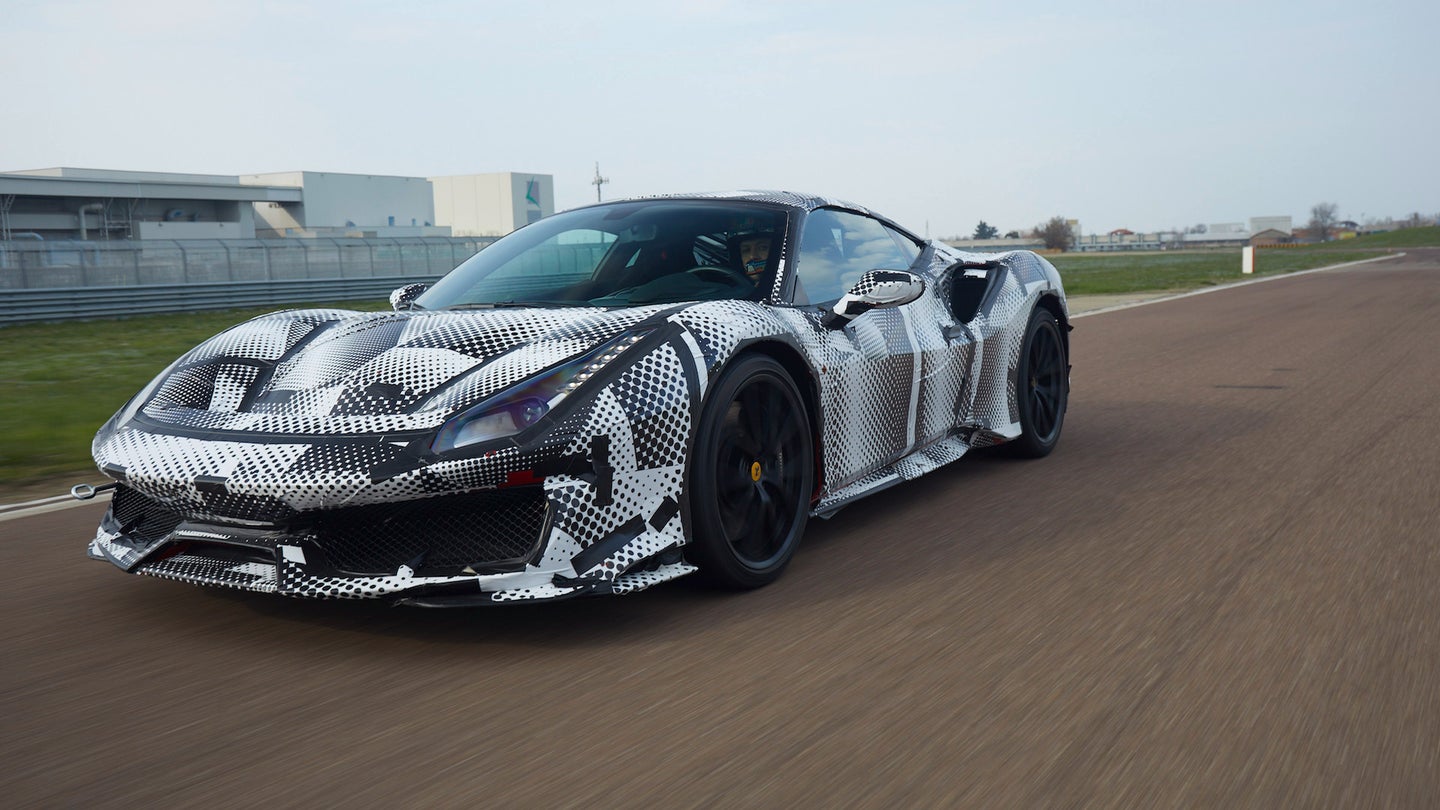 Silent Ferrari 488 Caught Testing in Fiorano Could Be Hybrid