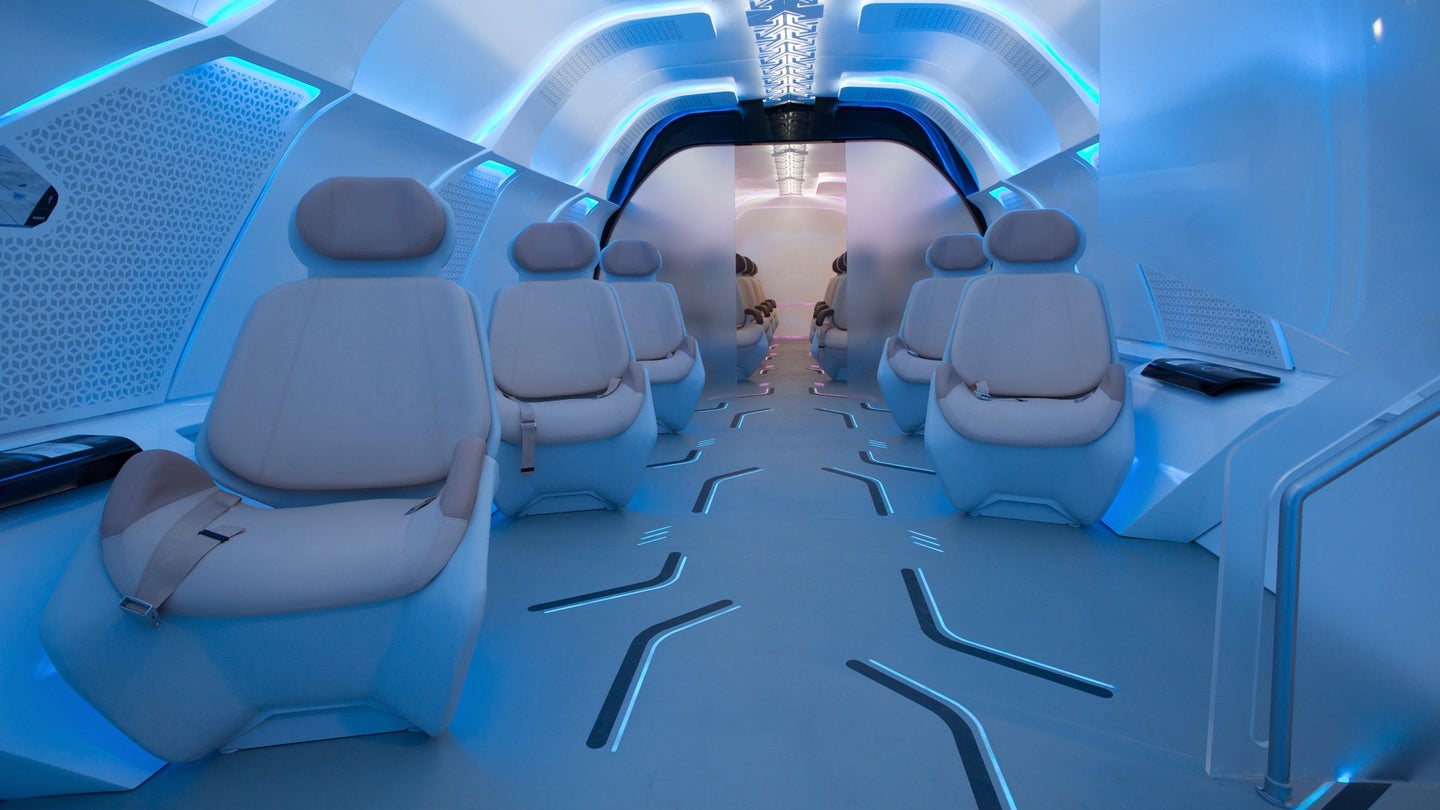 BMW Designs Dubai-Abu Dhabi Hyperloop ‘Passenger Capsule’