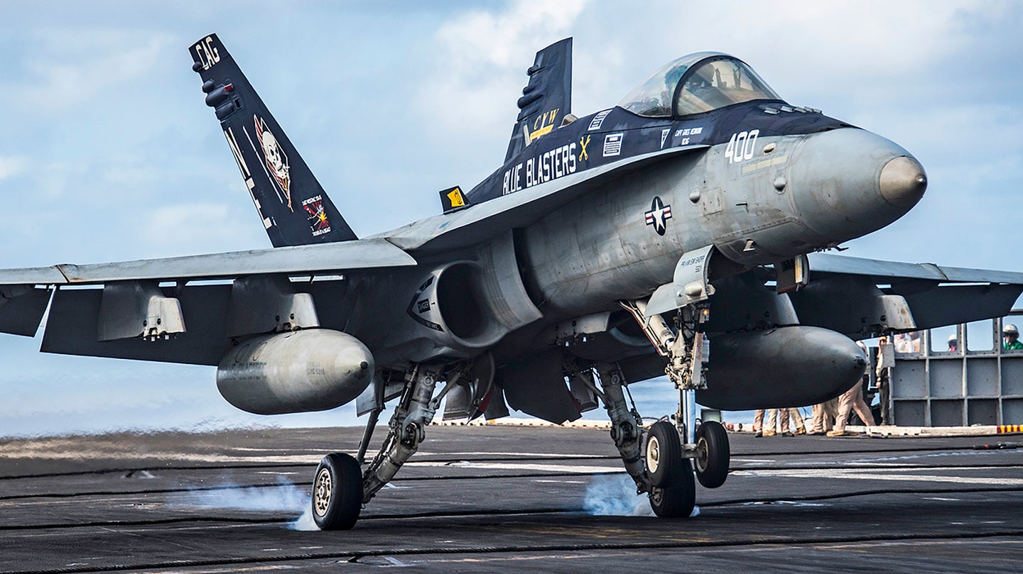 Navy F/A-18 Legacy Hornets Have Taken Their Last Cruise Aboard A U.S. Aircraft Carrier