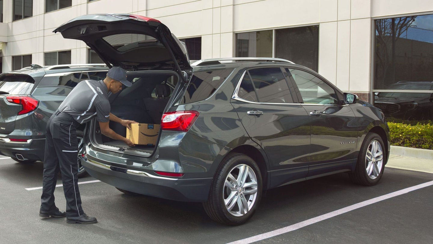 GM and Volvo Team with Amazon Prime for Trunk Delivery