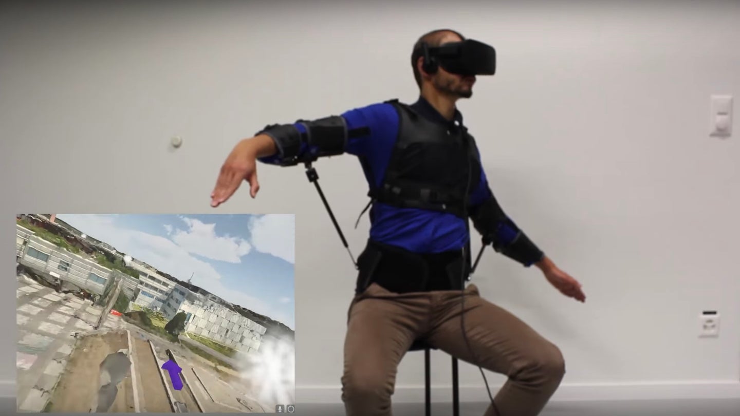 The Swiss FlyJacket System Uses Exosuit and VR Headset for Immersive Drone Flights