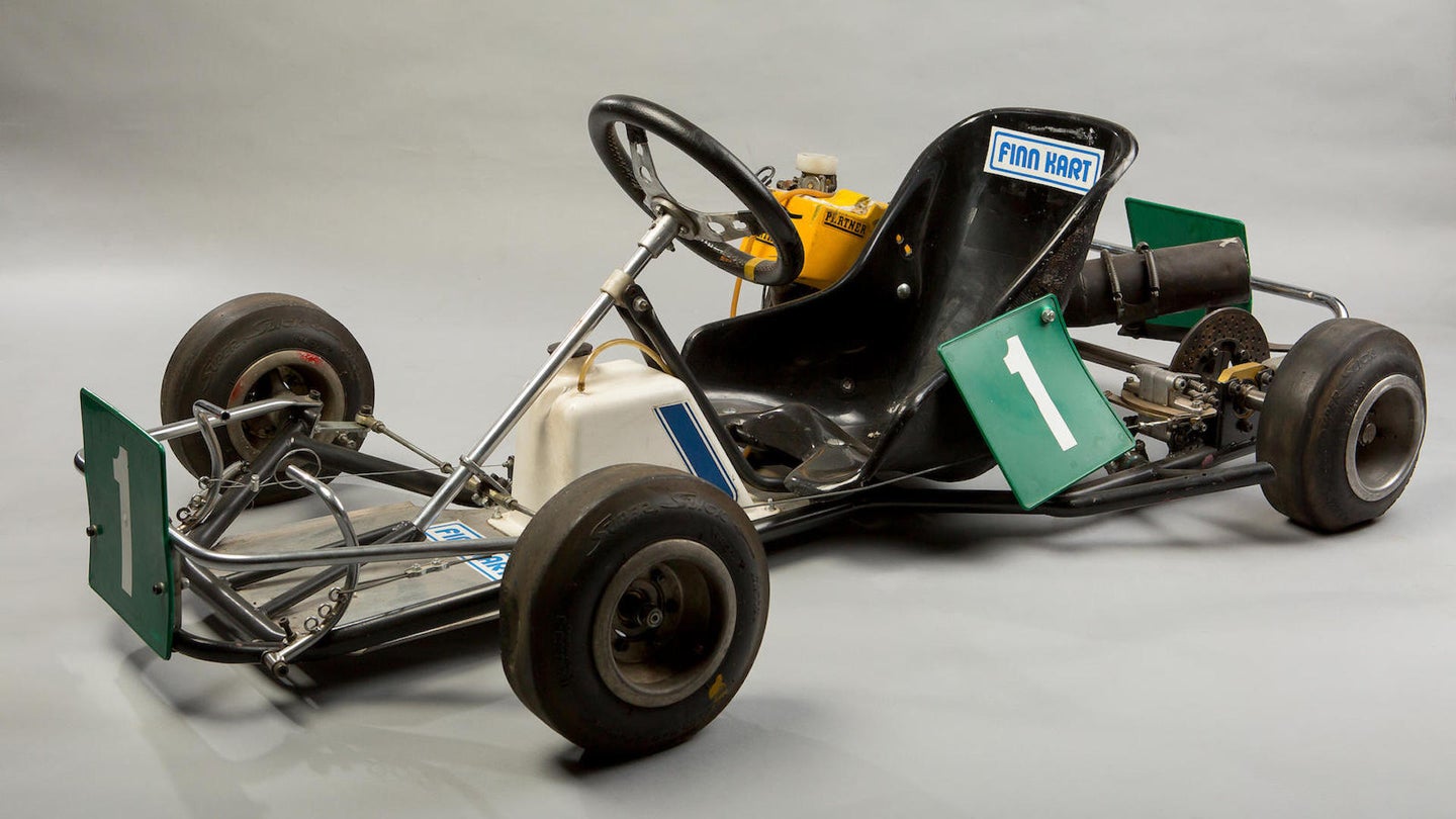 Formula 1 Champ Mika Hakkinen’s Race-Winning Kart Is Now for Sale