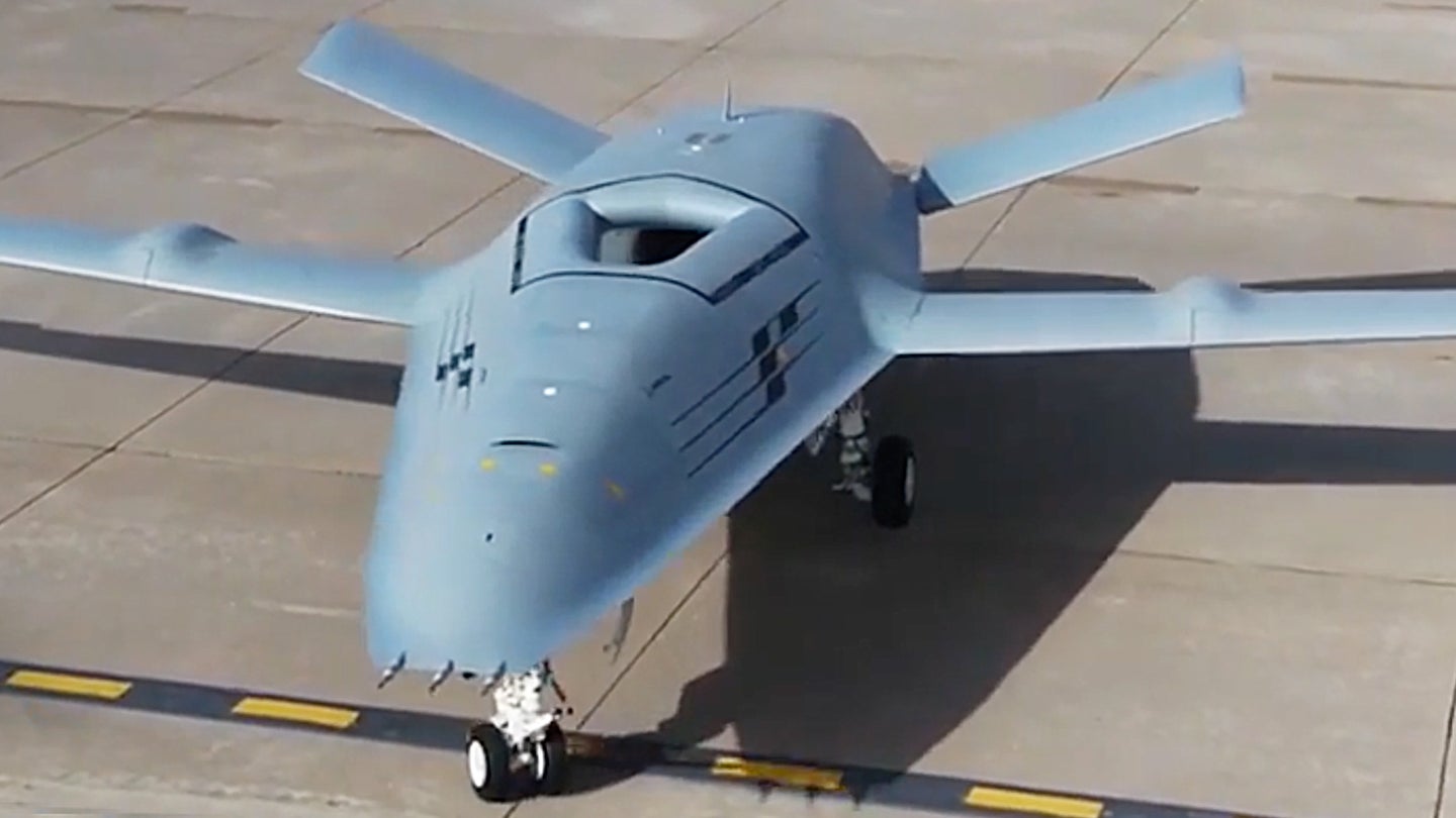 Here’s Our First Good Look At The Crazy Air Inlet Design On Boeing’s MQ-25 Tanker Drone