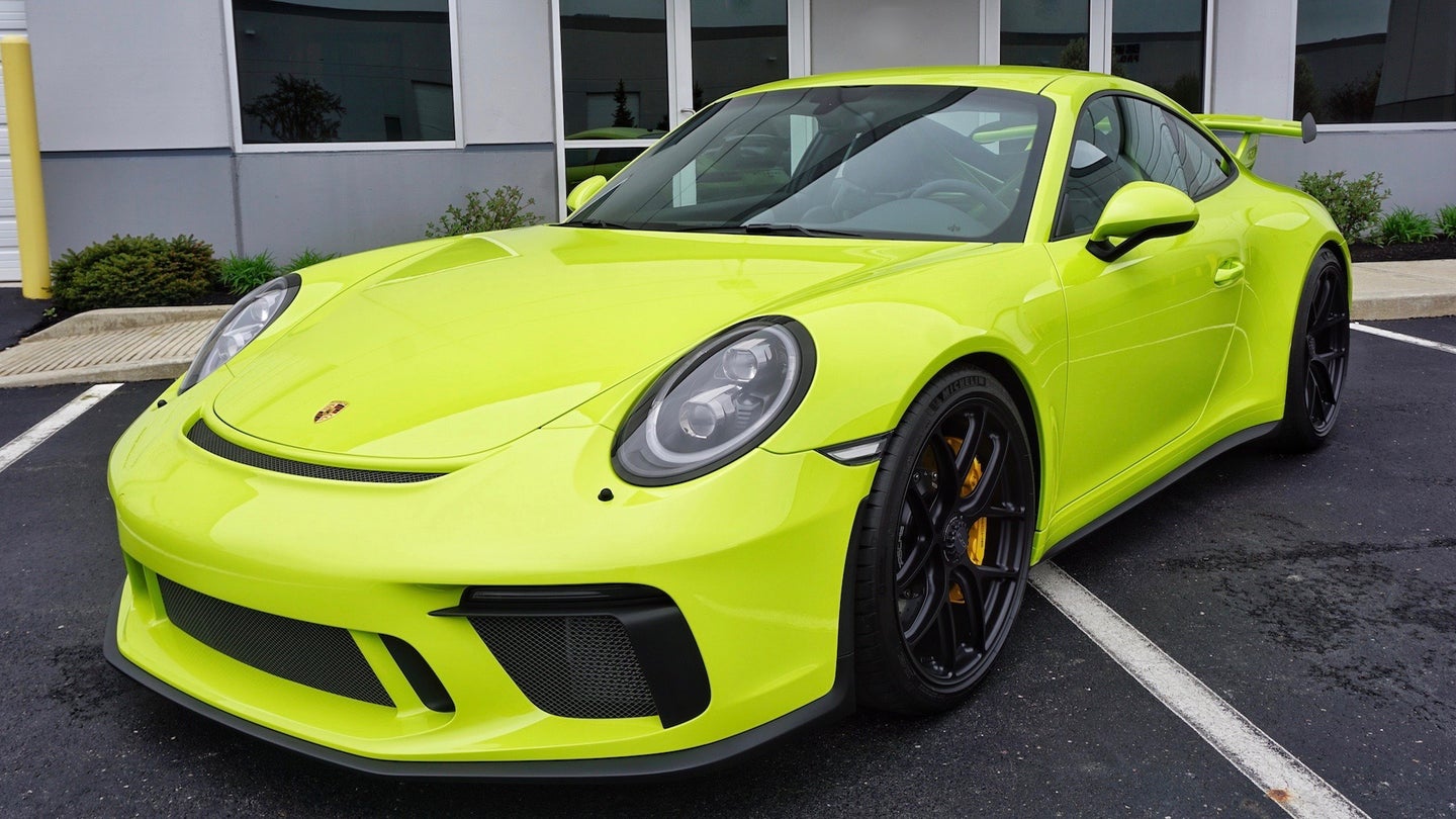 This GRP-Tuned Porsche 911 GT3 Is One Delicious, Green-Faced Killer