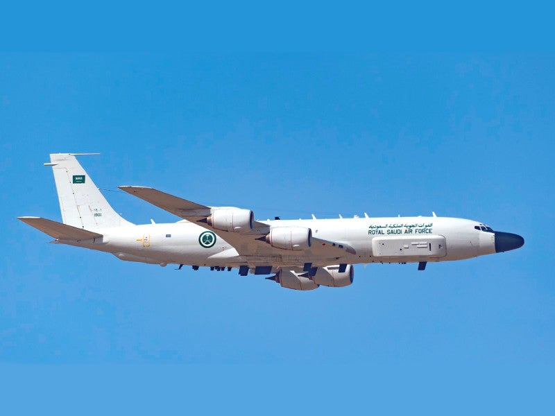 One of Saudi Arabia’s RE-3A Spy Planes Now Looks Just Like a U.S. Air Force RC-135