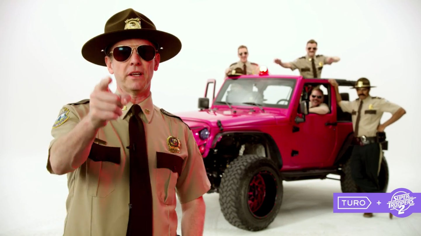 Super Troopers Team Up with Turo for Safety PSA