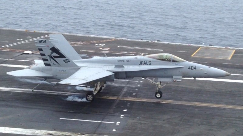 &#8216;Like Playing a Video Game&#8217;: Carrier Crew Flies Hornet Through Touch-and-Gos Remotely