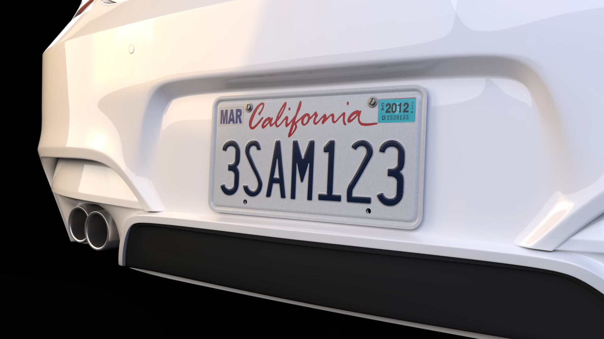 James California Name License Plate Aluminum Vanity Tag 