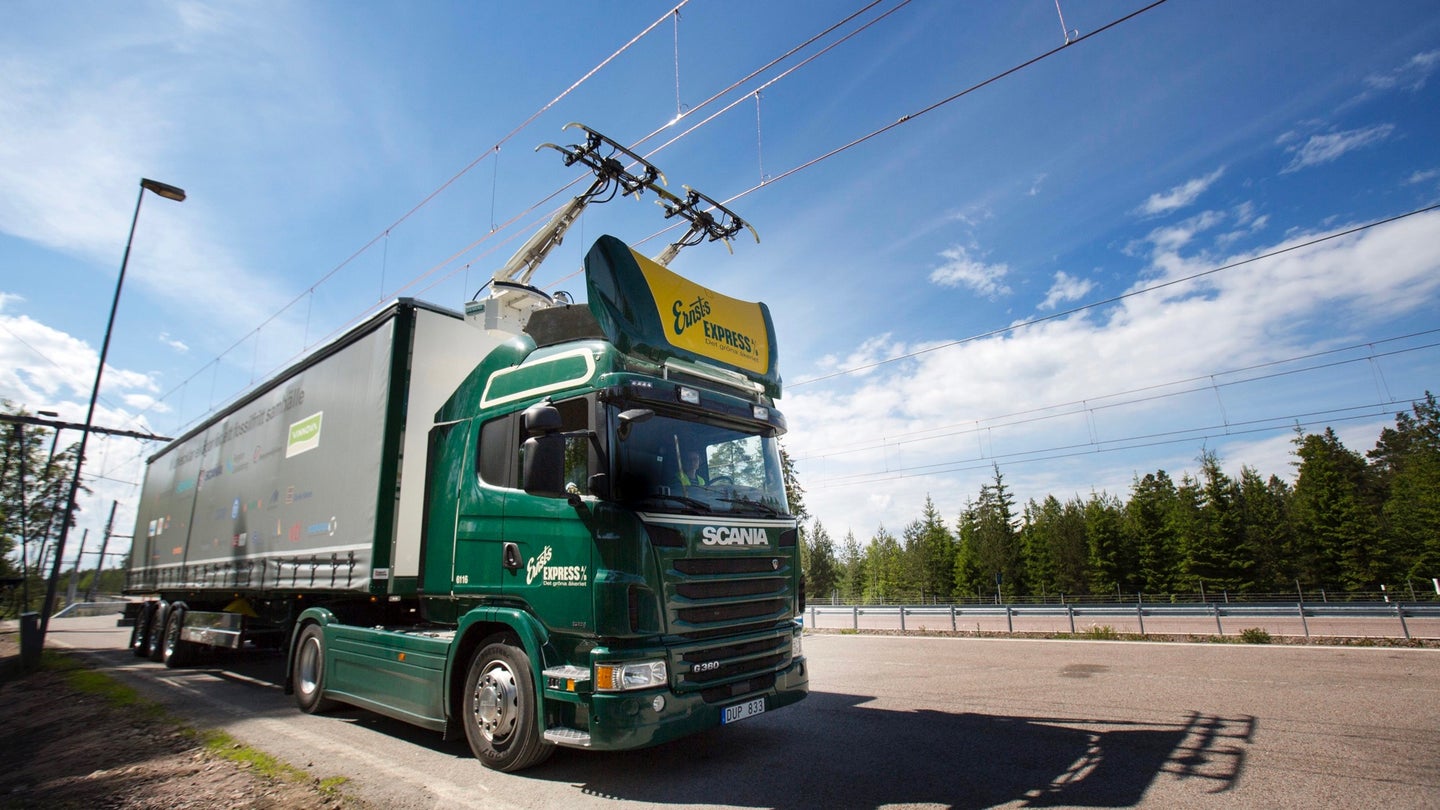 Volkswagen Will Test Electric Trucks Powered by Overhead Wires