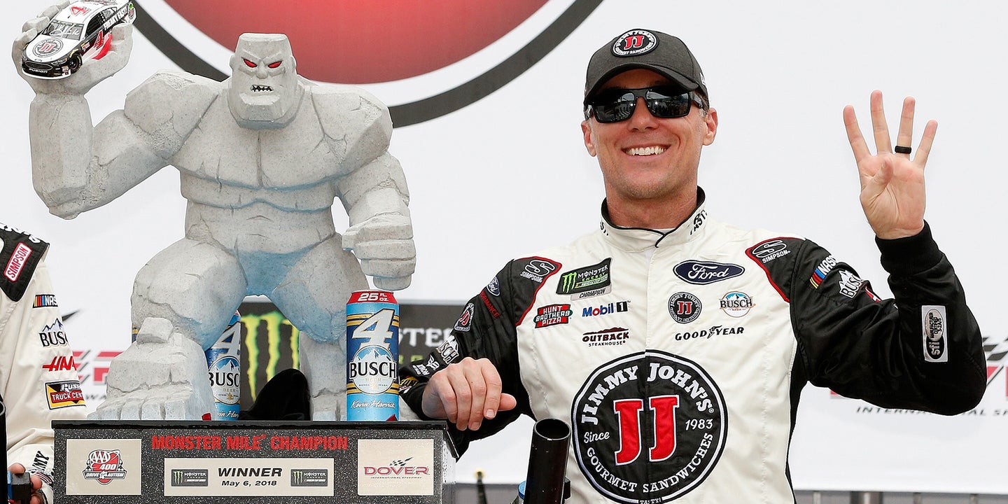 Rain Didn&#8217;t Stop Kevin Harvick from Winning the NASCAR Cup Race at Dover