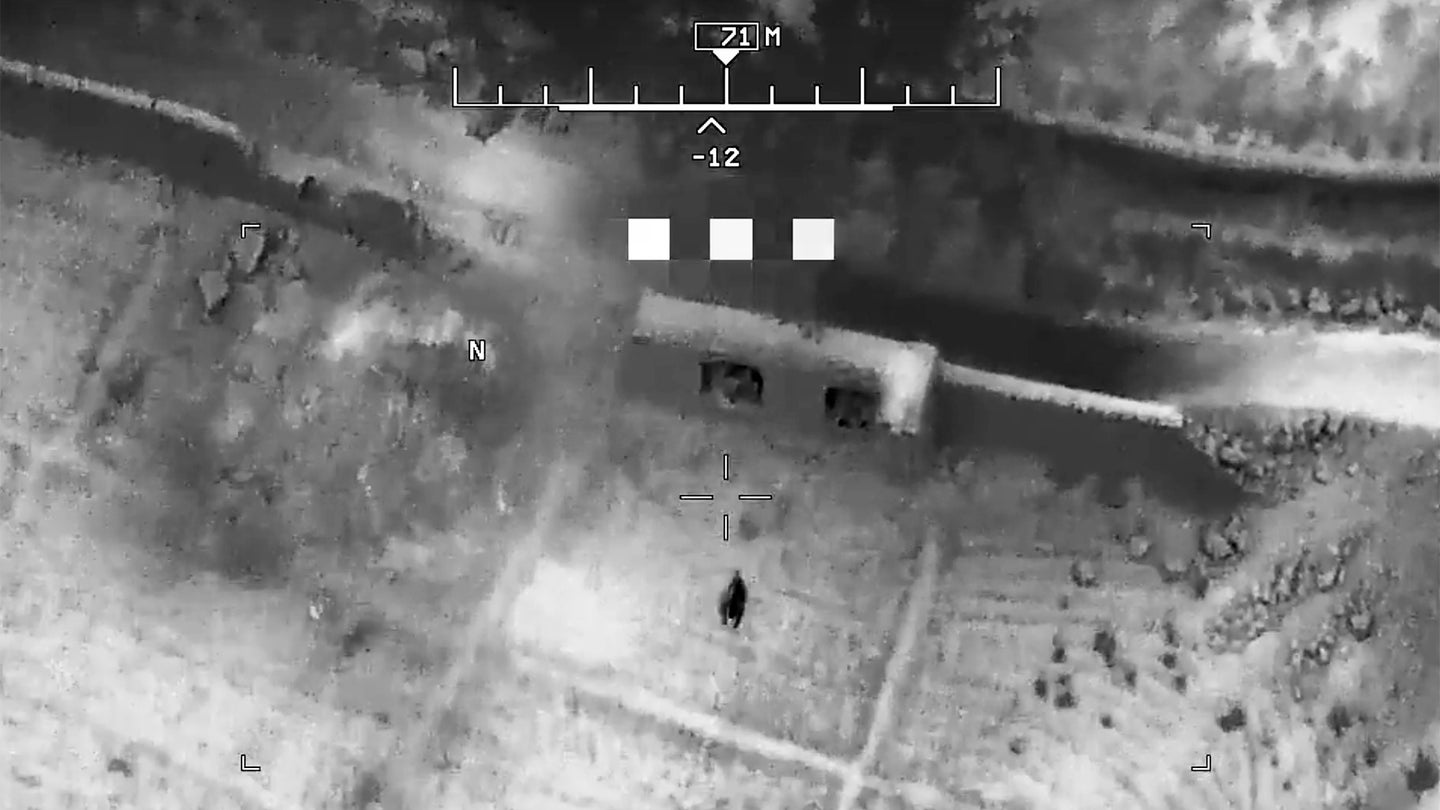Mystery Guided Munition Executes Incredible Maneuver In Strange Airstrike Footage