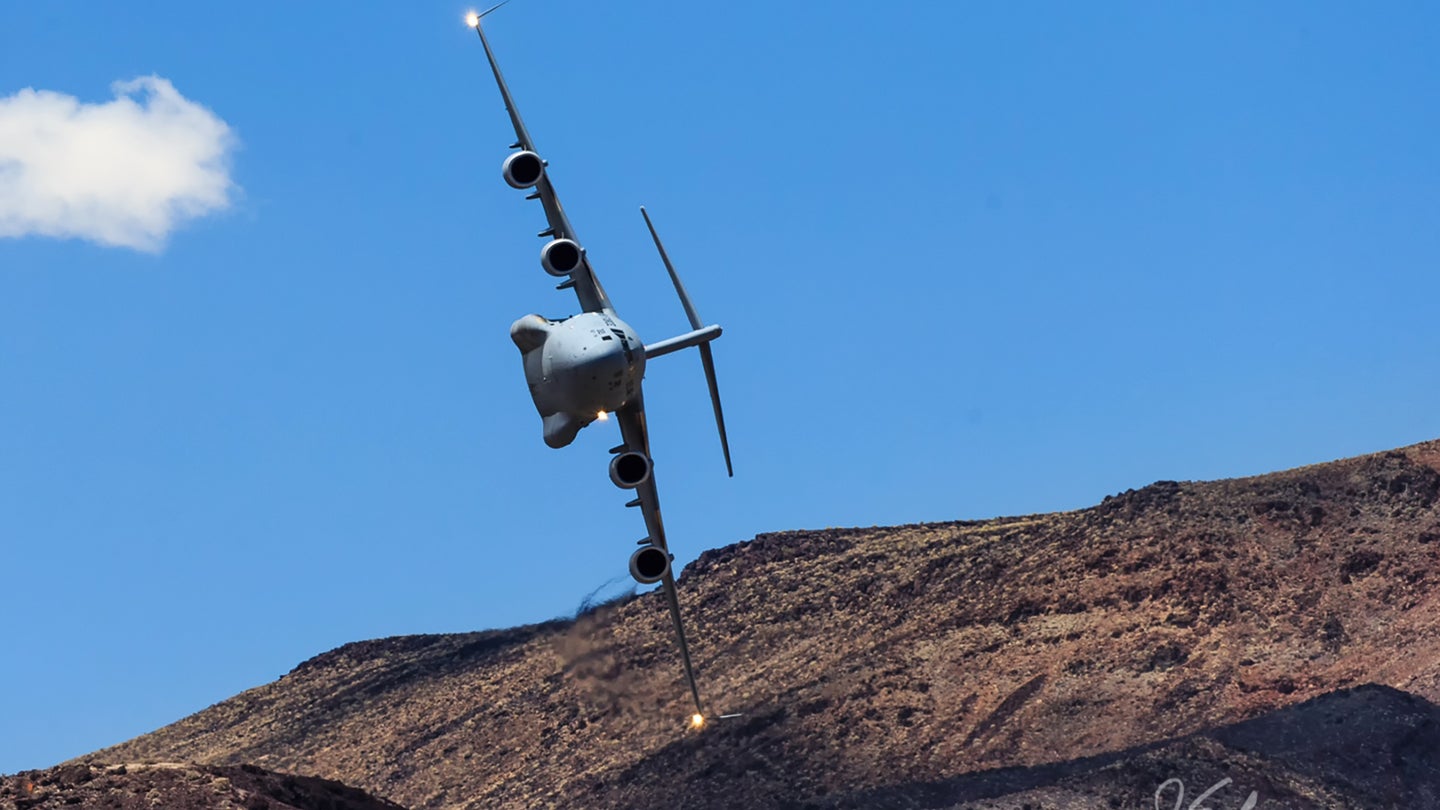 This C-17 Rocketed Through Star Wars Canyon Like A Fighter Jet