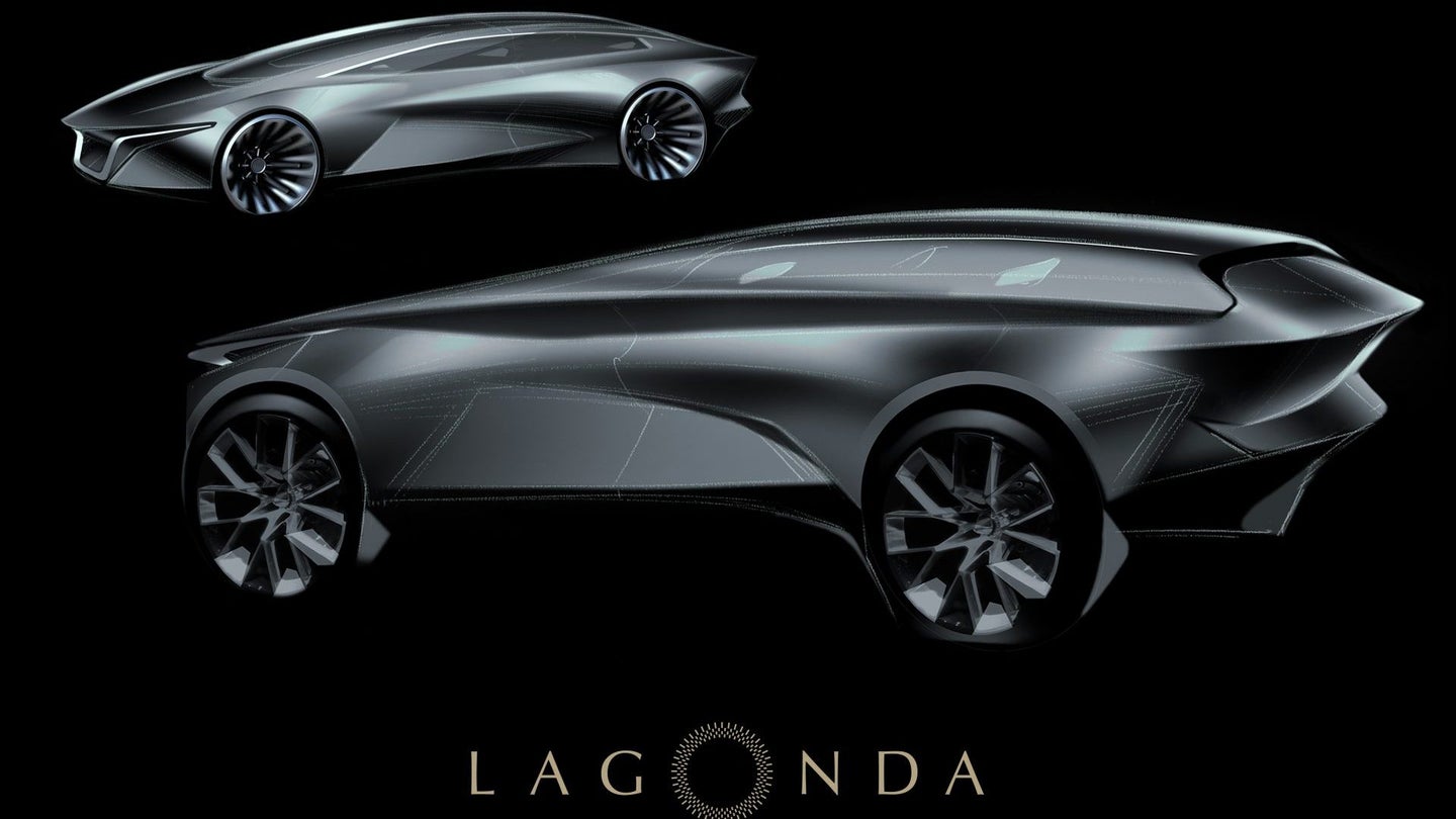 Aston Martin Offers a Peek at Its Lagonda Electric SUV Concept